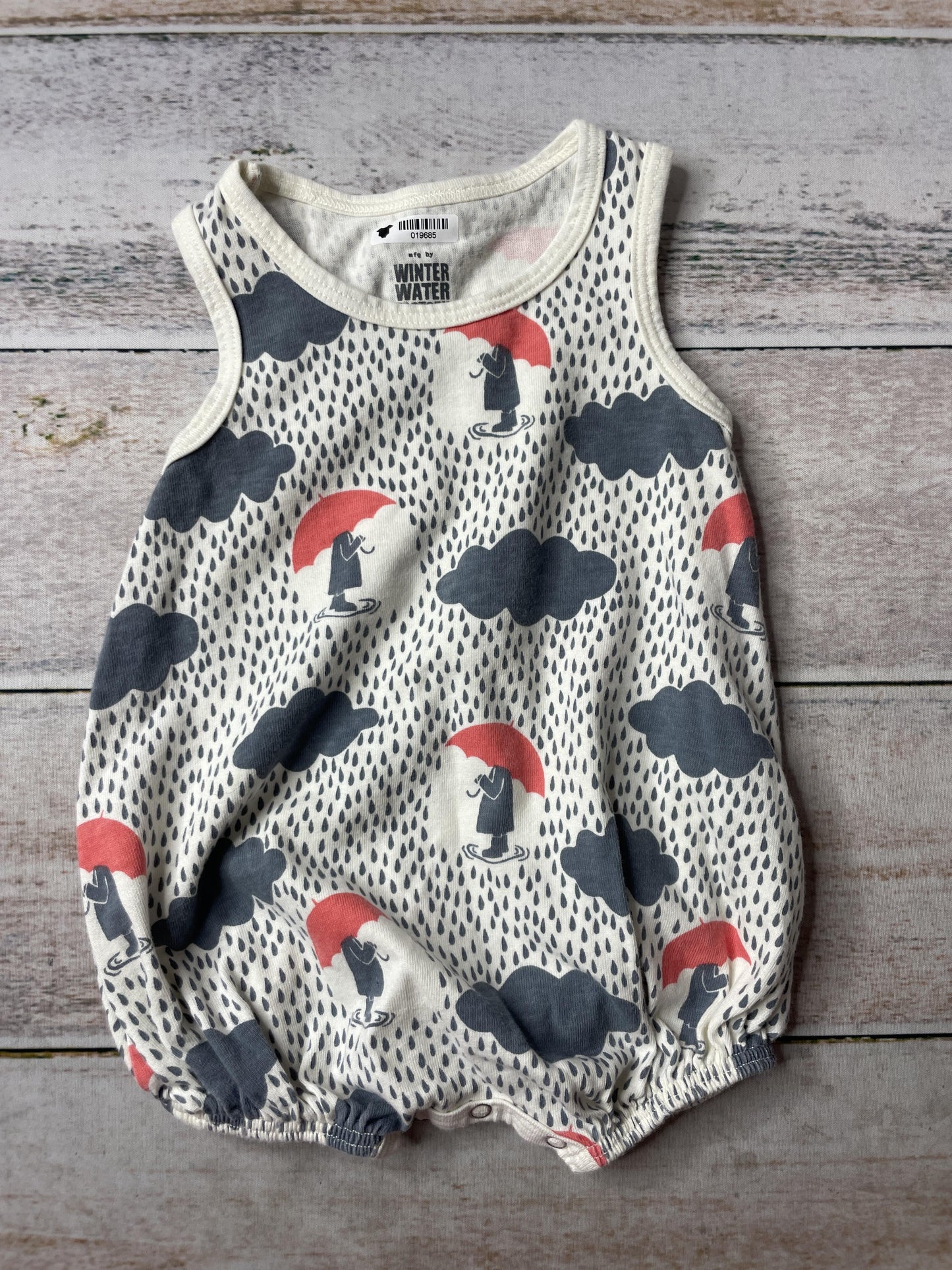 Winter Water Factory Unisex Romper Size: 0-3 months