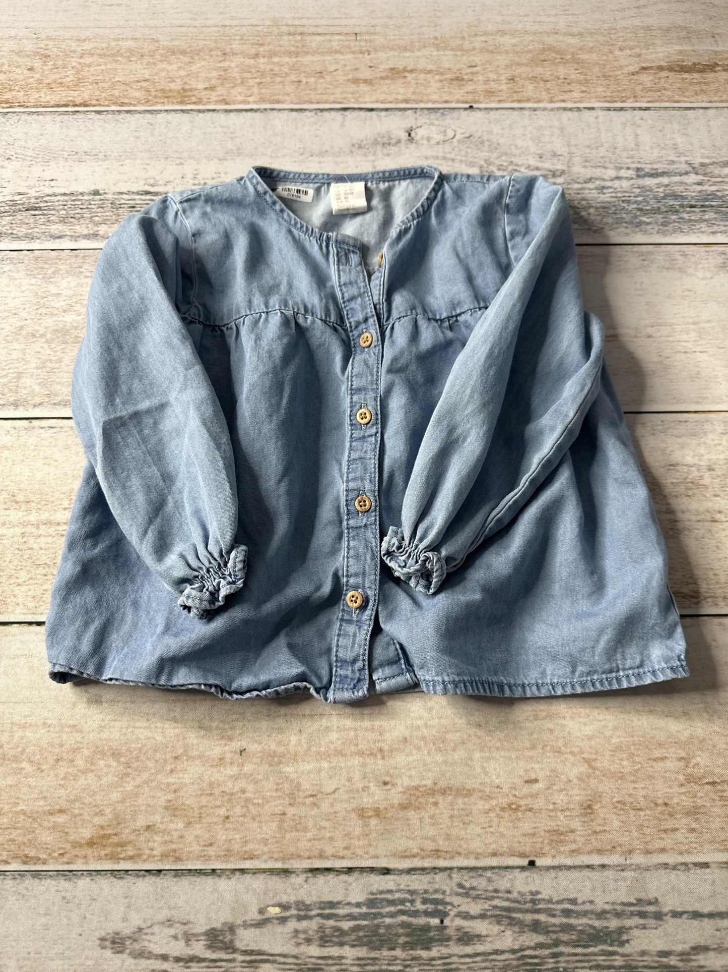 H&M Unisex Long Sleeve Shirt Size: 12-18 months