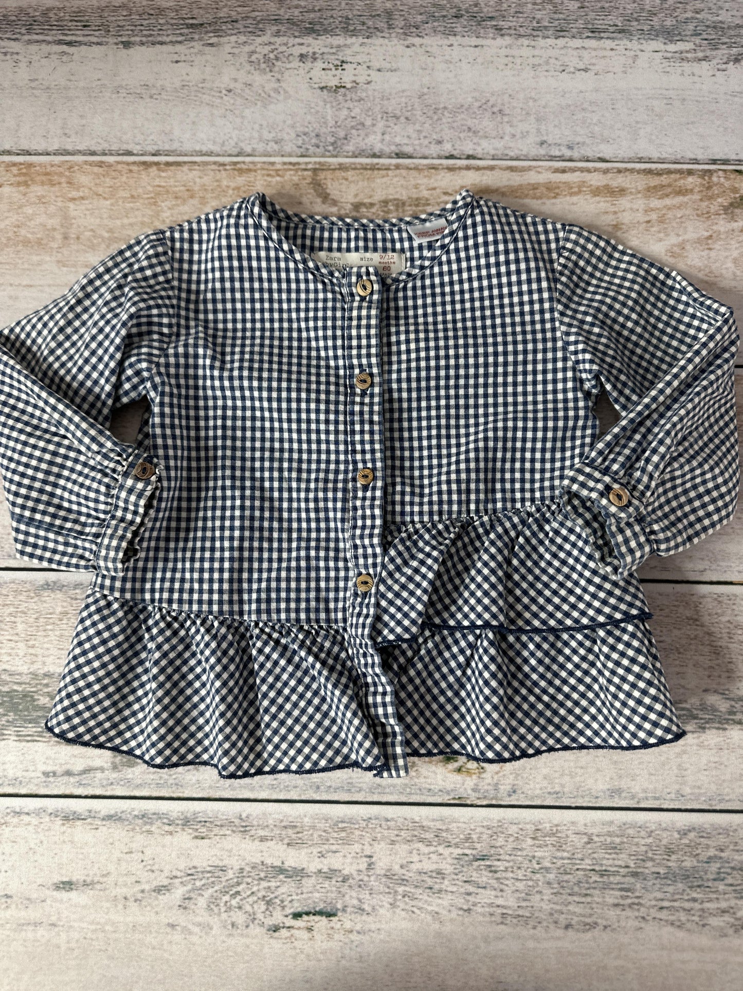 Zara Unisex Long Sleeve T-Shirt Size: 12 months