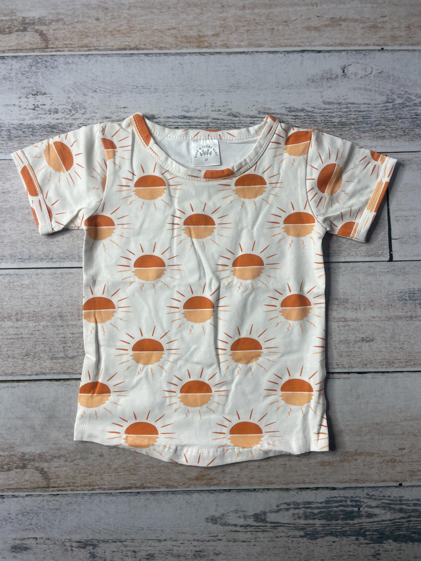 Sage and Ivory Unisex Shirt Size: 2T