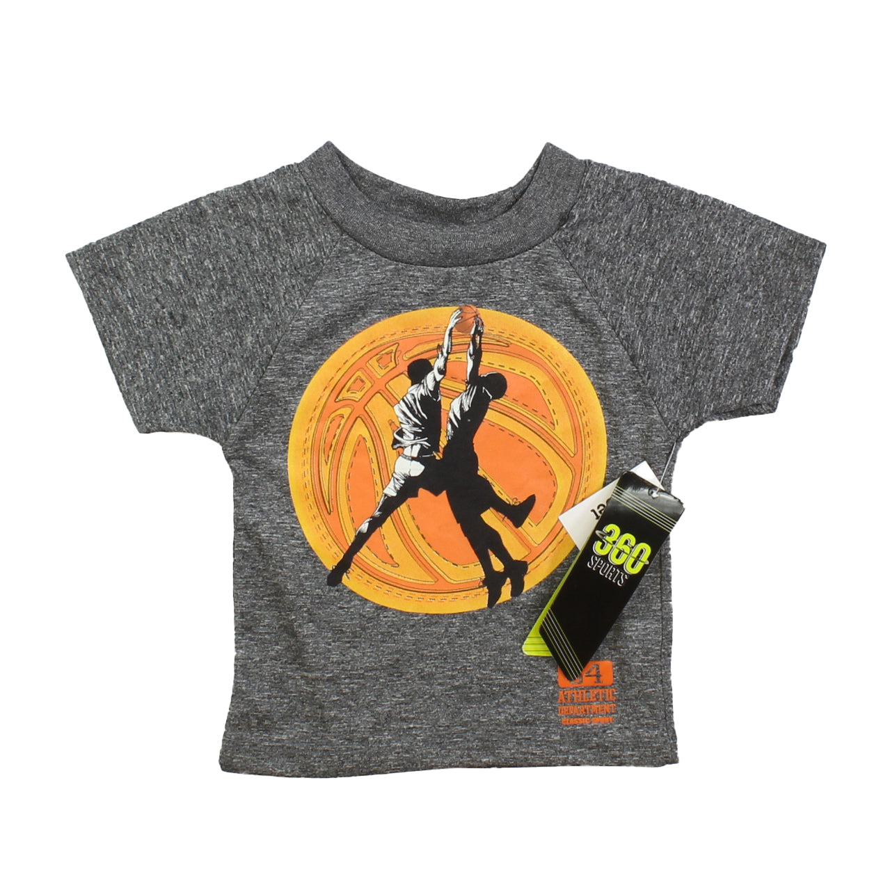 360 Sports Boys Grey | Orange T-Shirt Size: 3-6 Months Grey | Orange