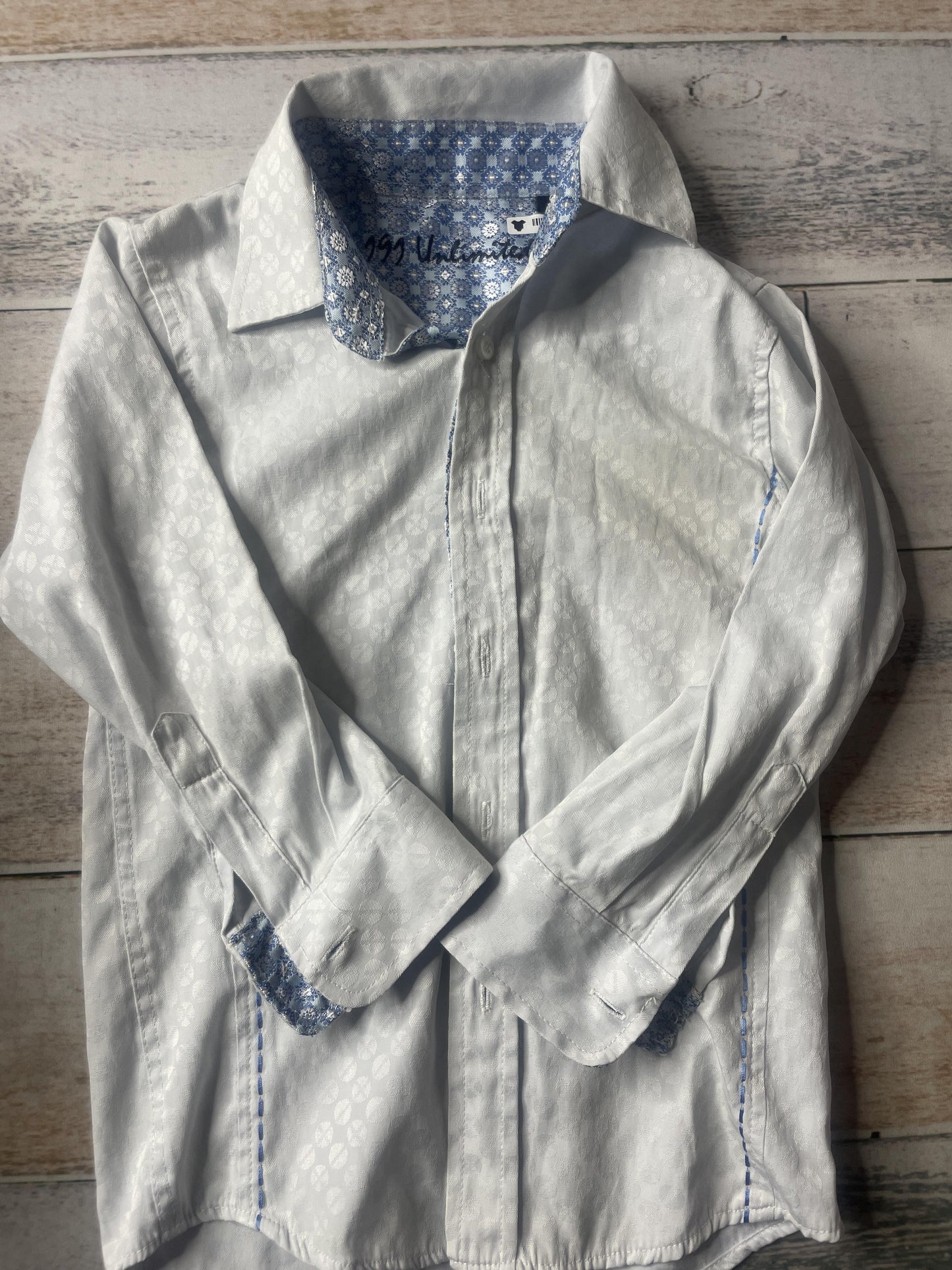 191 unlimited Unisex Button Down Short Sleeve Size: 4T