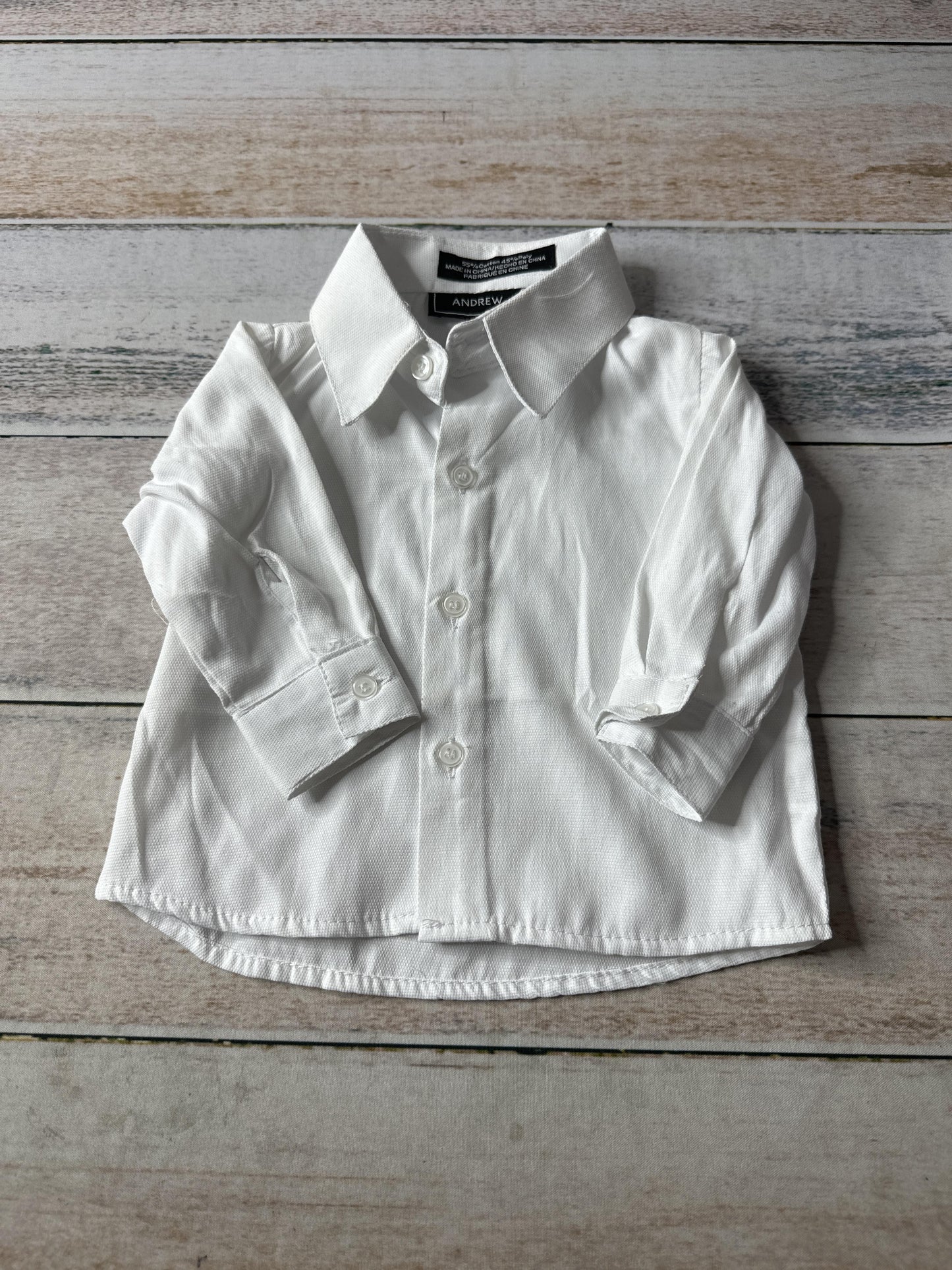 Andrew Fezza Unisex Button Down Short Sleeve Size: 6-9 months