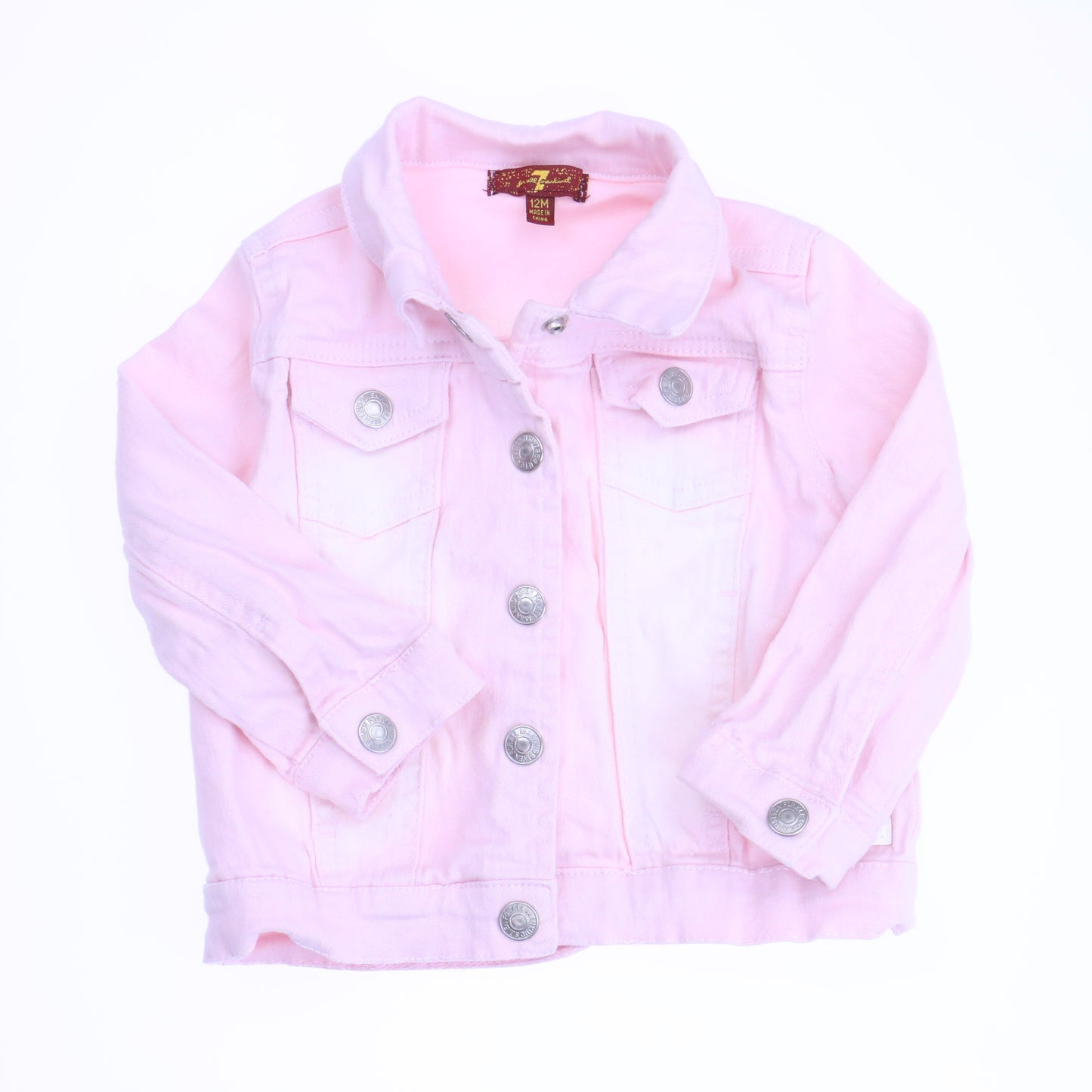 7 for all Mankind Girls Pink Jacket Size: 12 Months Pink