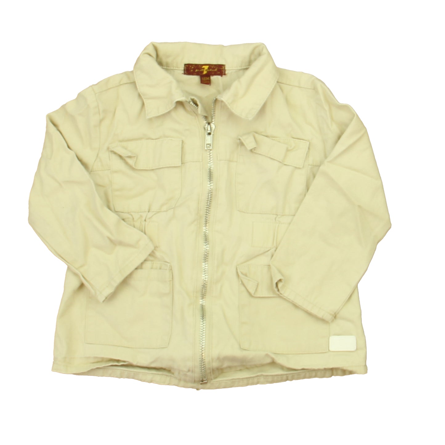 7 for all Mankind Girls Khaki Jacket Size: 18 Months Khaki