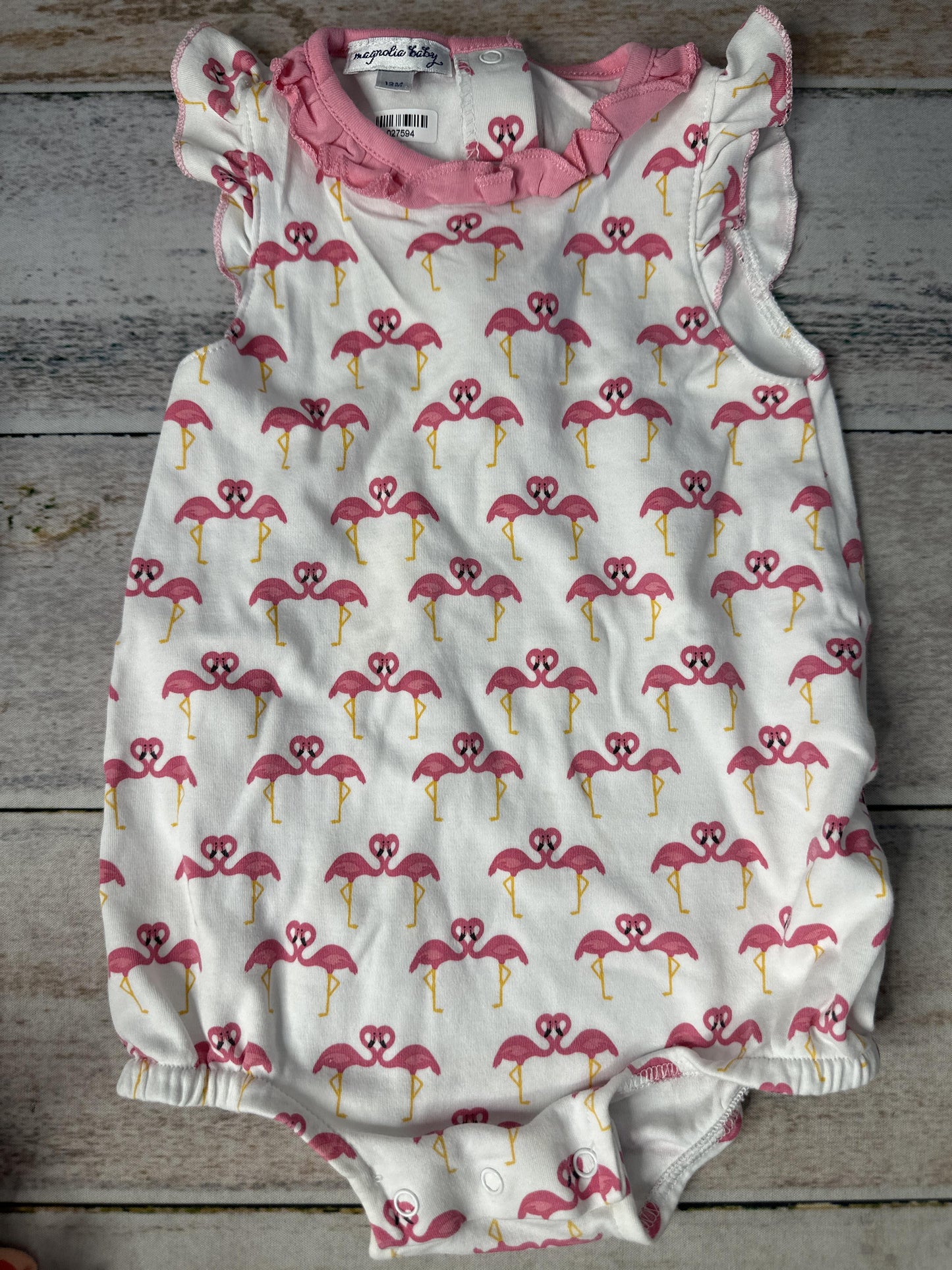 Unisex Button Down Short Sleeve Size: 9-12 Months
