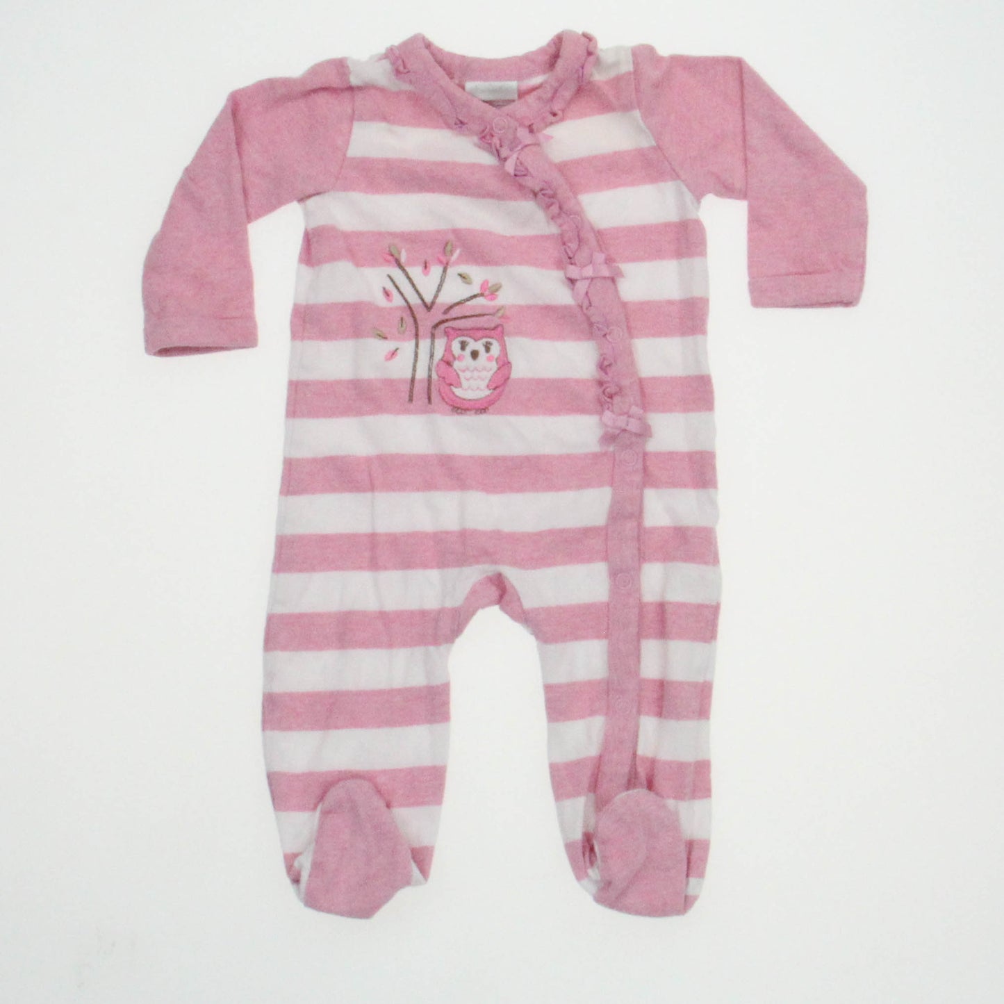 Absorba Girls Pink | White Long Sleeve Outfit Size: 3-6 Months Pink | White