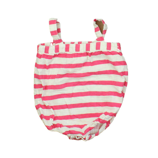 Aden + Anais Girls White | Pink | Stripes Romper Size: 9-12 Months White | Pink | Stripes