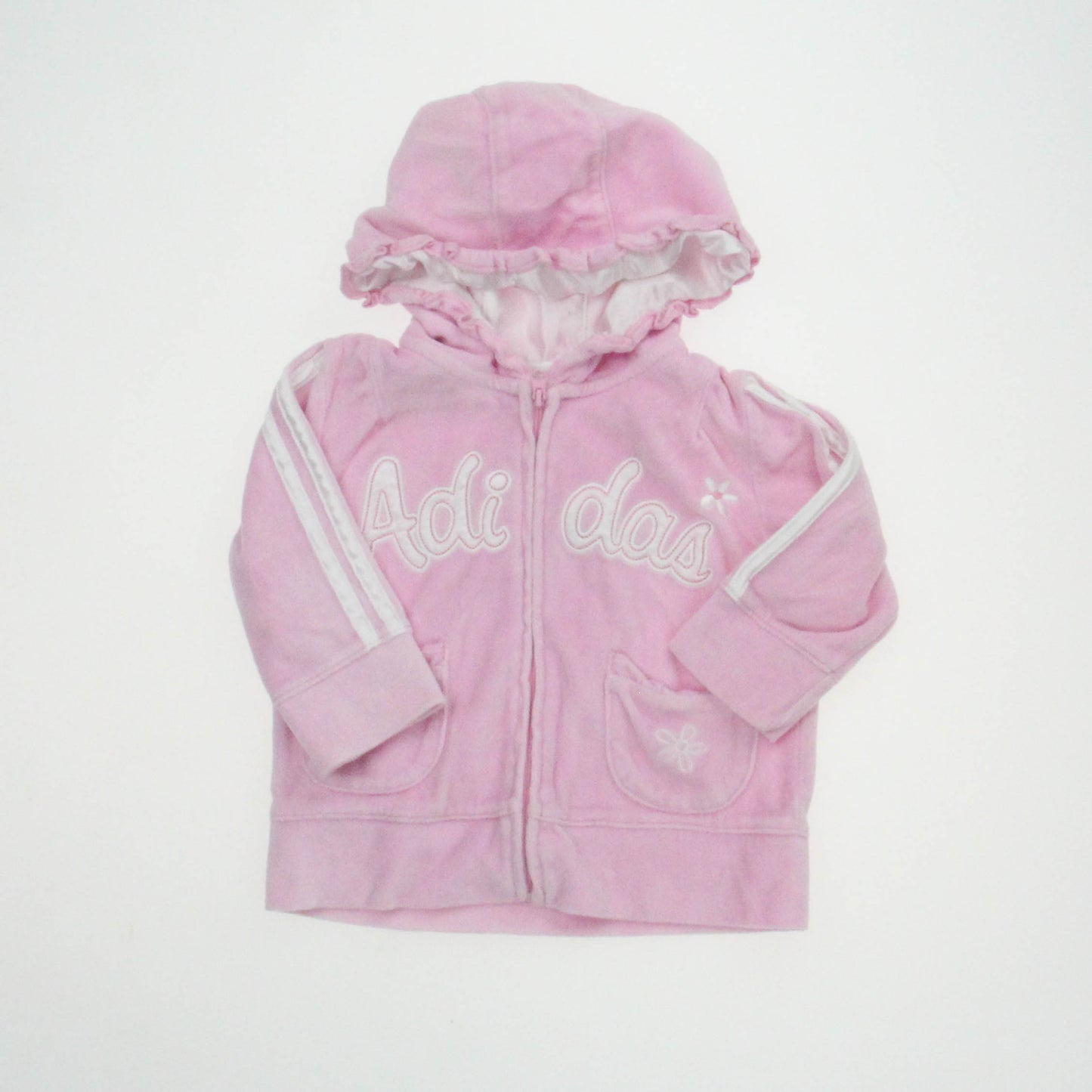 Adidas Girls Pink Jacket Size: 12 Months Pink