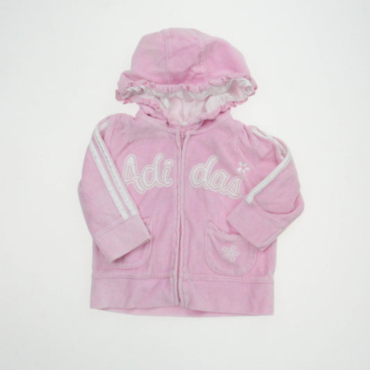 Adidas Girls Pink Jacket Size: 12 Months Pink