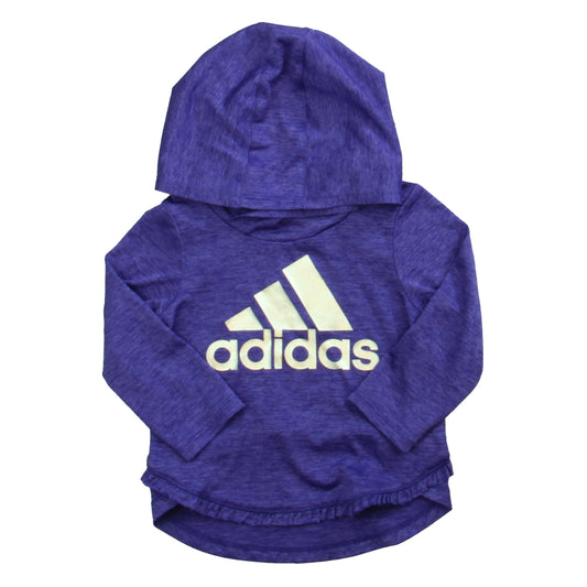 Adidas Girls Purple | Silver Athletic Top Size: 12 Months Purple | Silver
