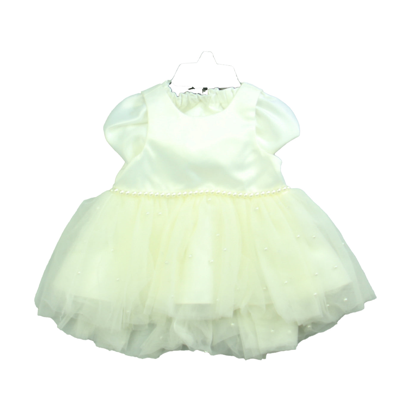 American Princess Girls Ivory Special Occasion Dress Size: 9 Months Ivory
