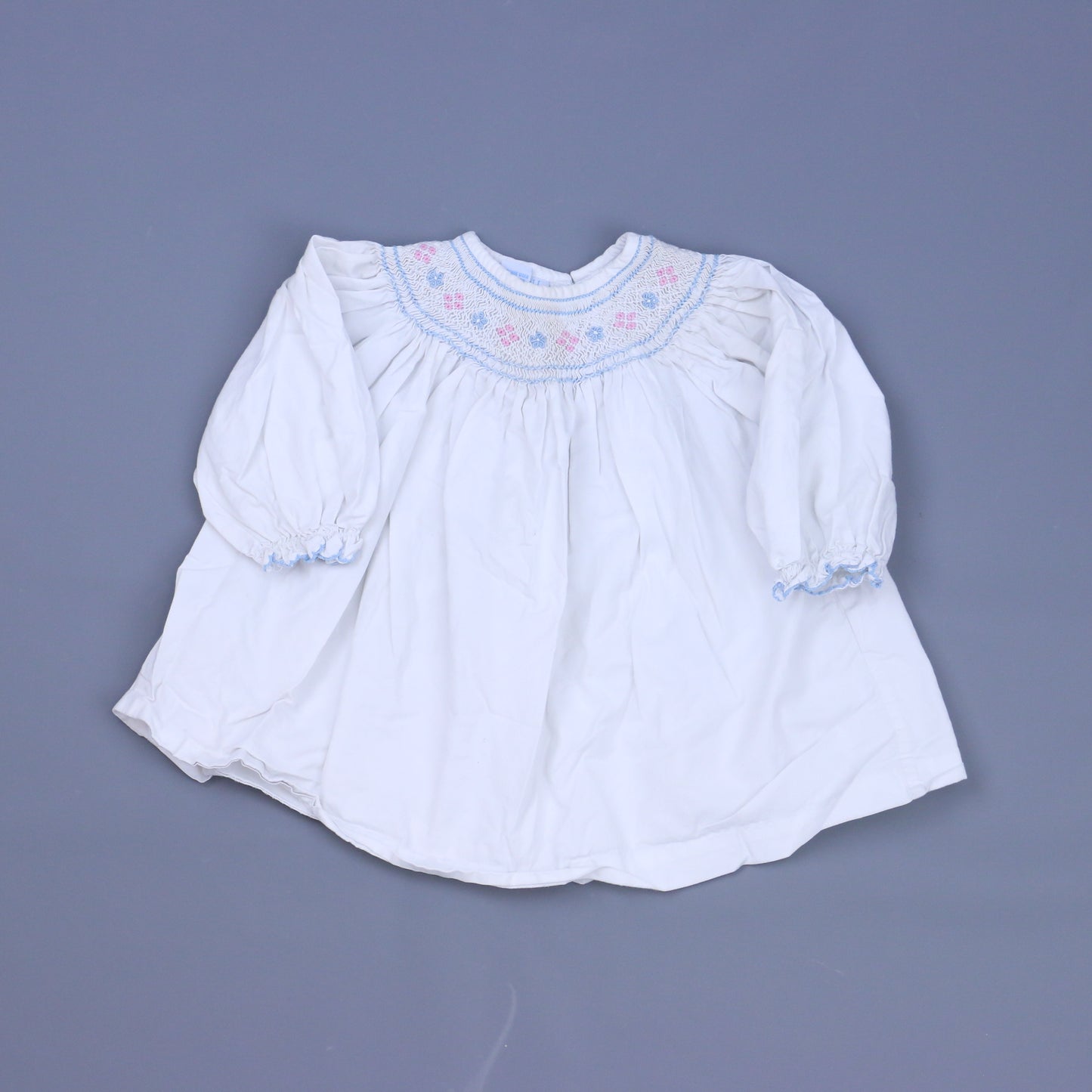 Anavini Girls Light Blue Dress Size: 3 Months Light Blue