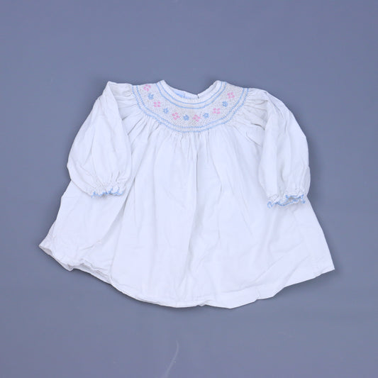 Anavini Girls Light Blue Dress Size: 3 Months Light Blue