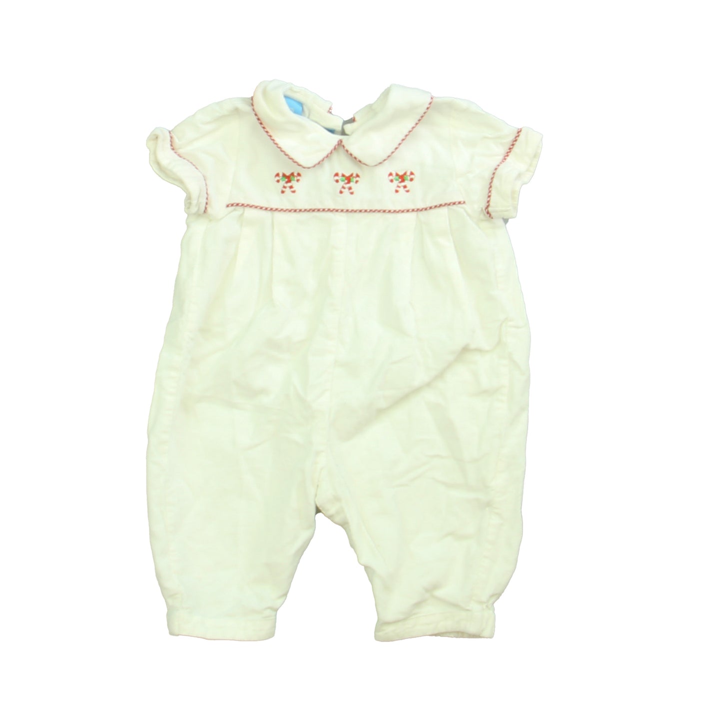 Anavini Unisex White | Red Romper Size: 3 Months White | Red