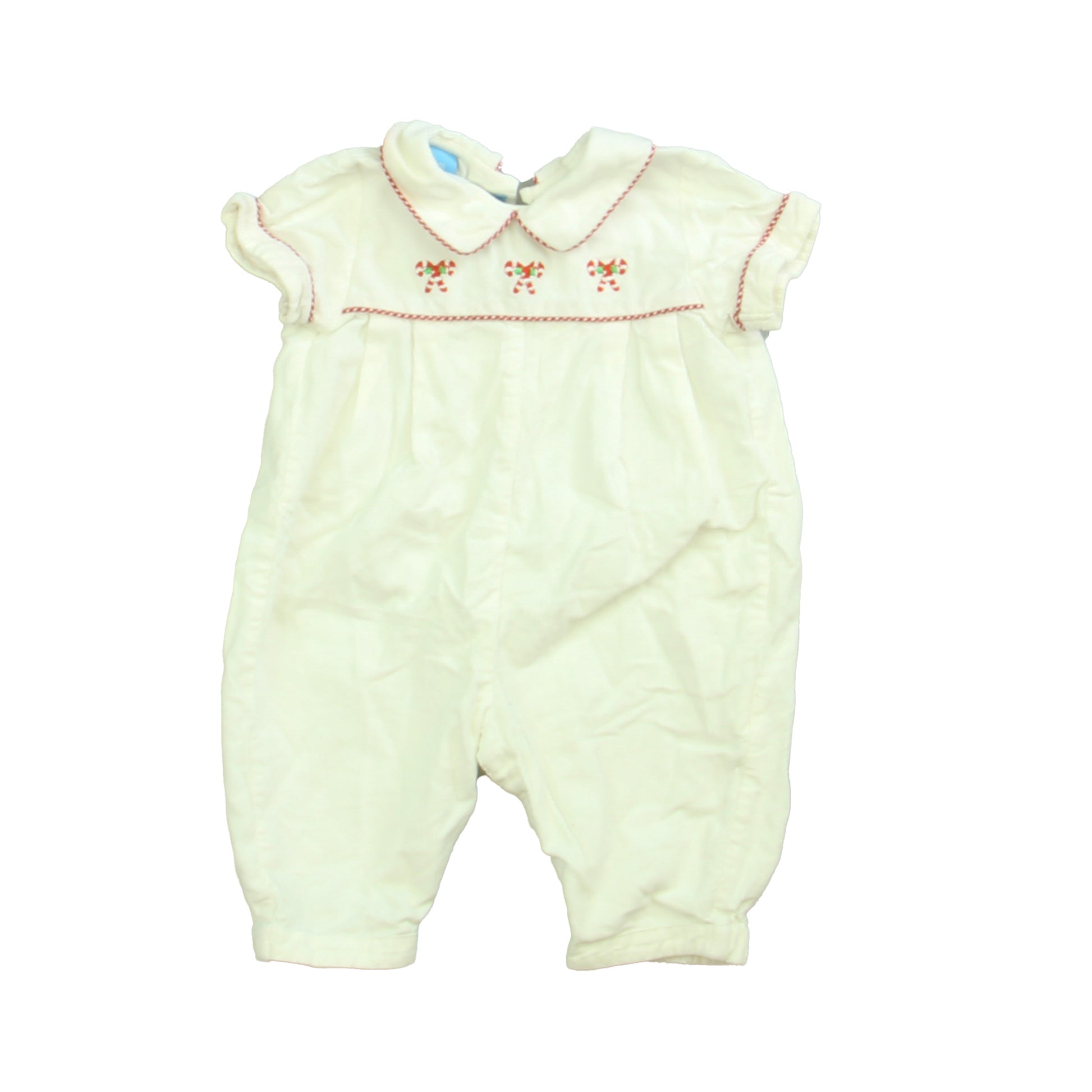 Anavini Unisex White | Red Romper Size: 3 Months White | Red