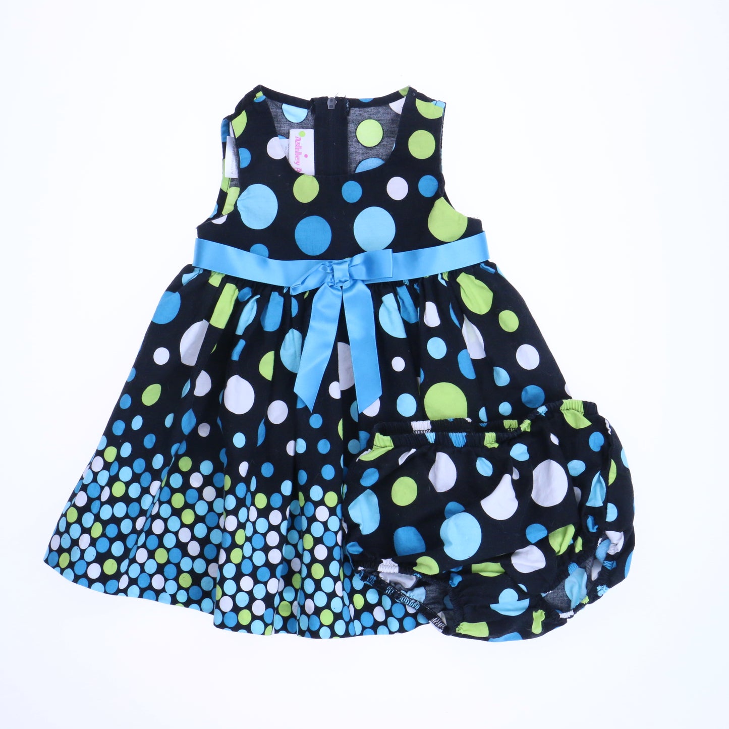 Ashley Ann Girls Black | Blue Dress Size: 12 Months Black | Blue