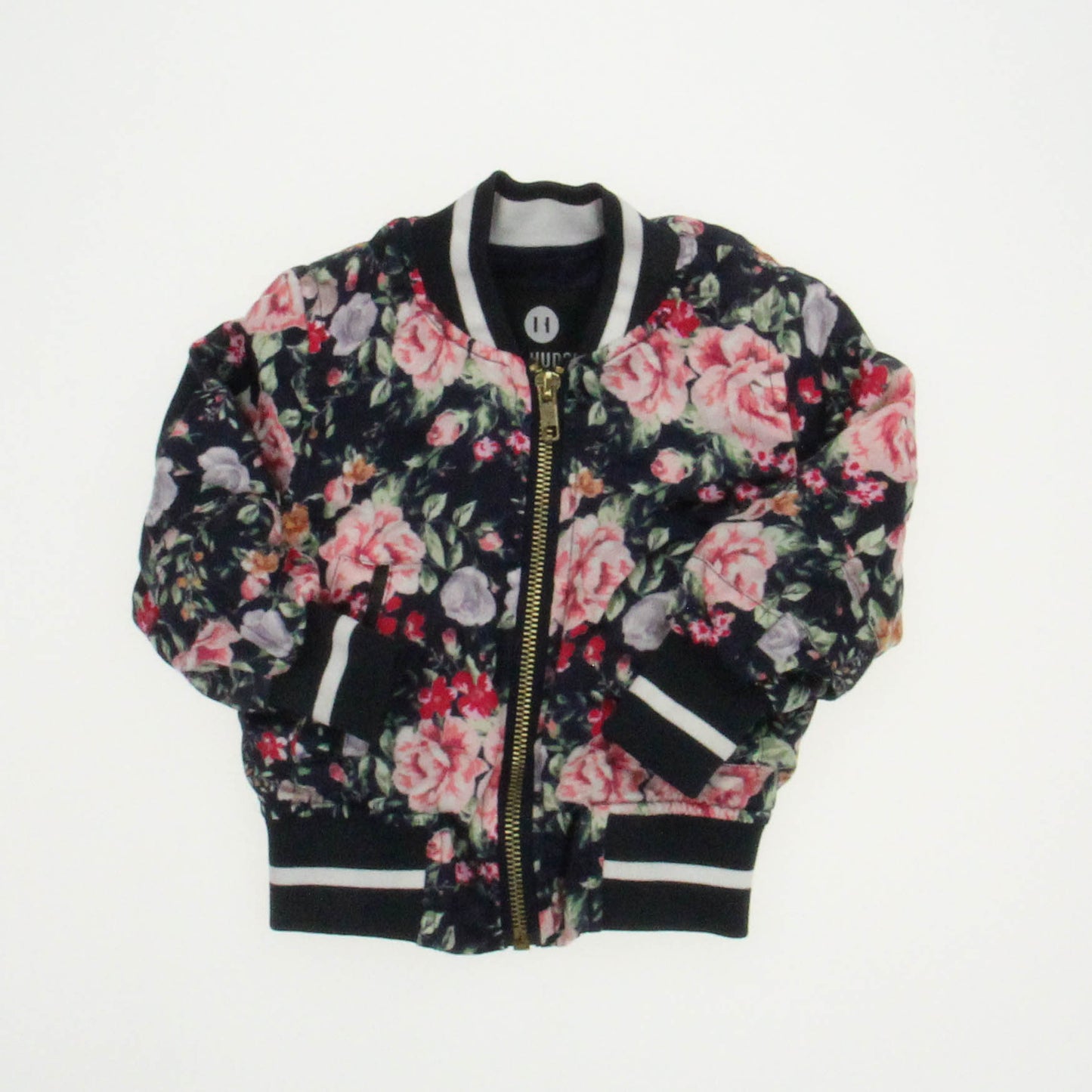 Beau Hudson Girls Navy Floral Jacket Size: 6-12 Months Navy Floral