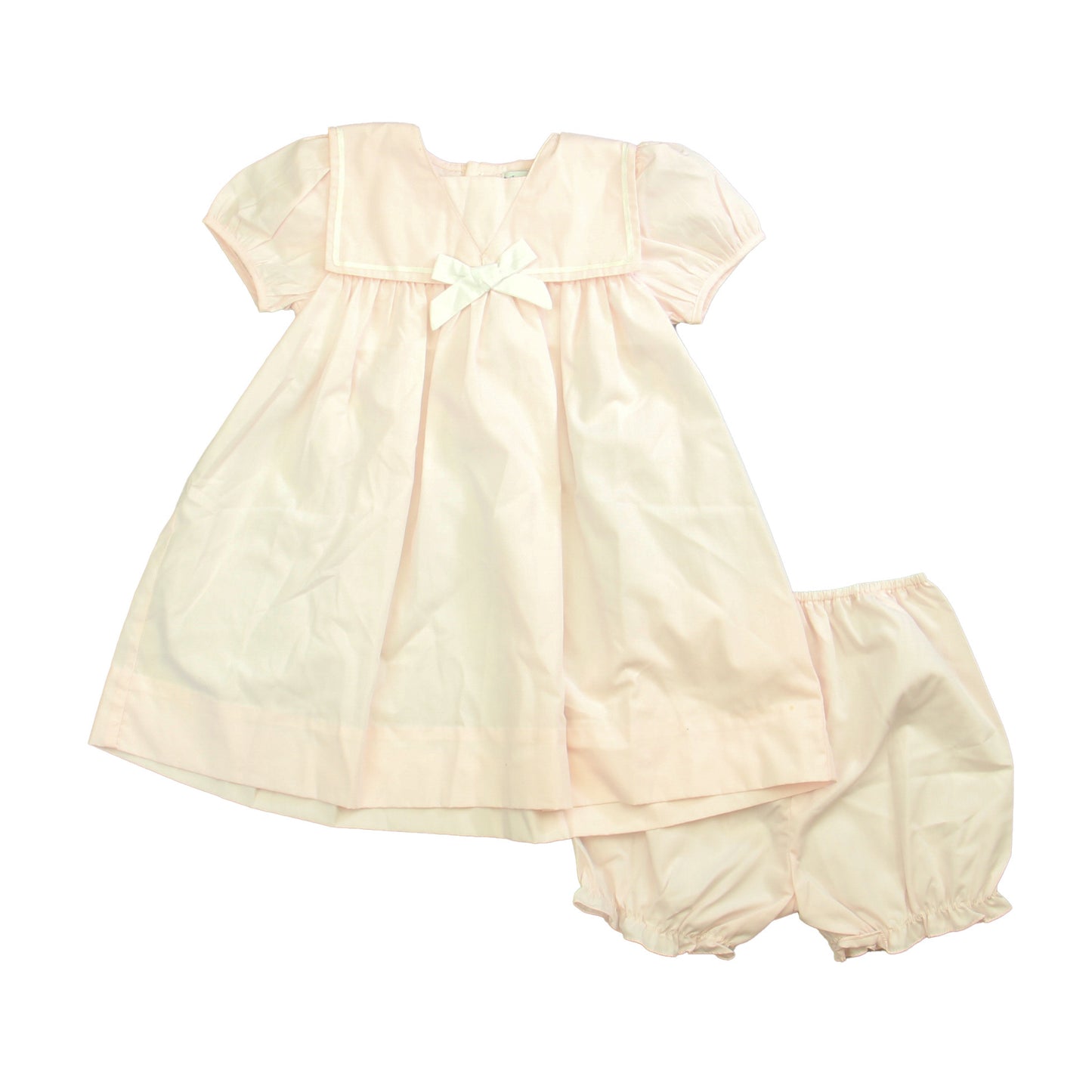 Bebe Mignon Girls Pink | White Dress Size: 24 Months Pink | White