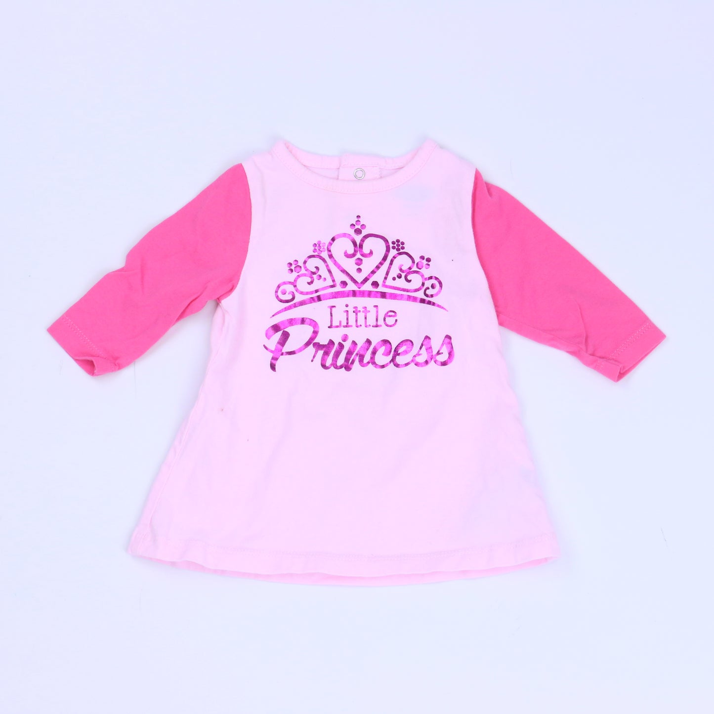 Bon Bebe Girls Pink Dress Size: 3-6 Months Pink