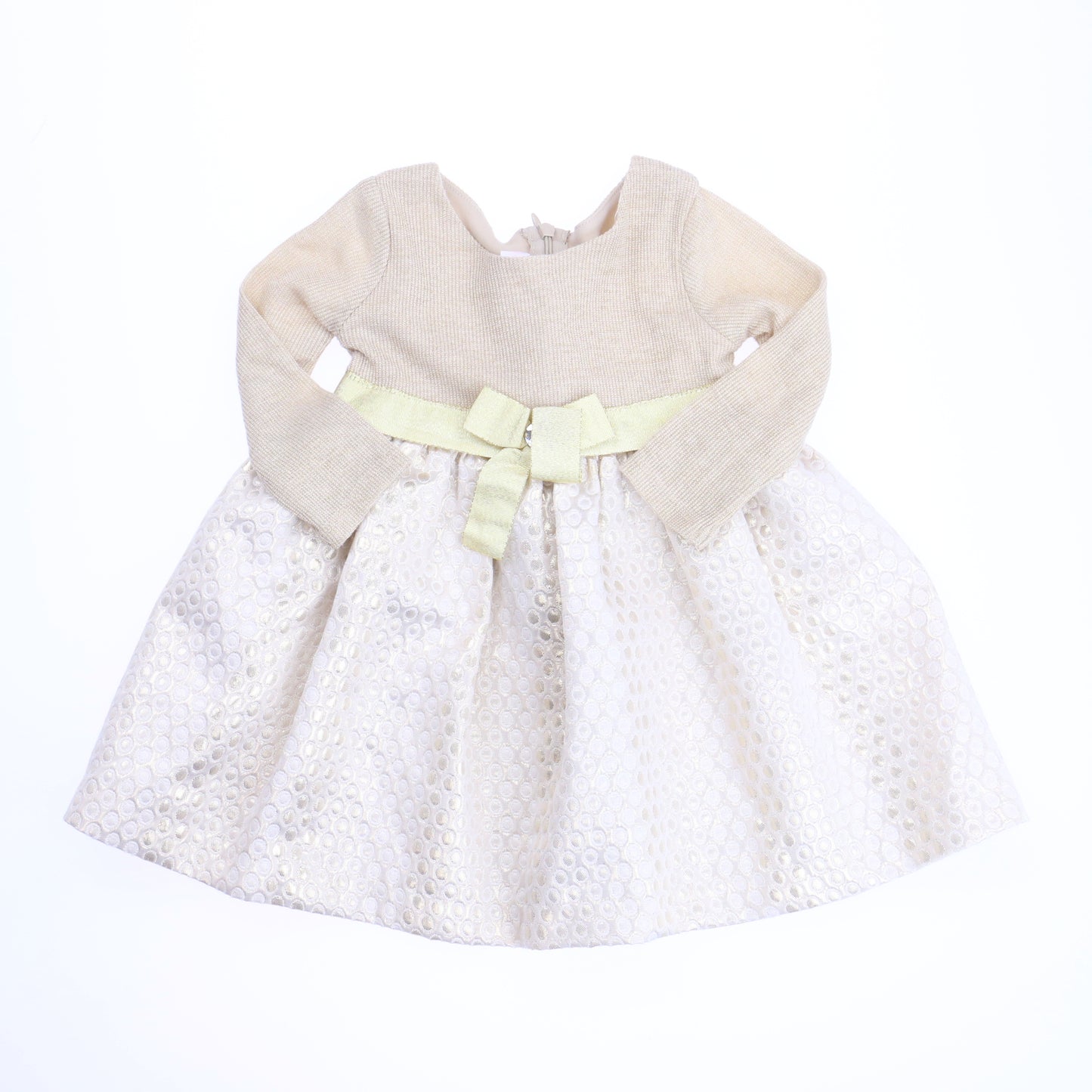 Bonnie Baby Girls Gold Dress Size: 12 Months Gold