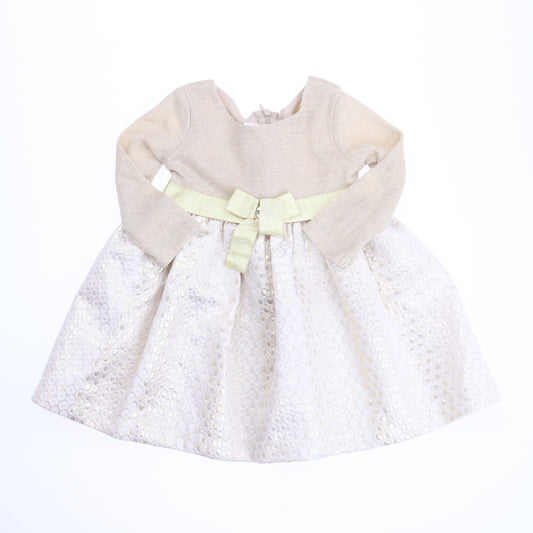 Bonnie Baby Girls Gold Dress Size: 12 Months Gold