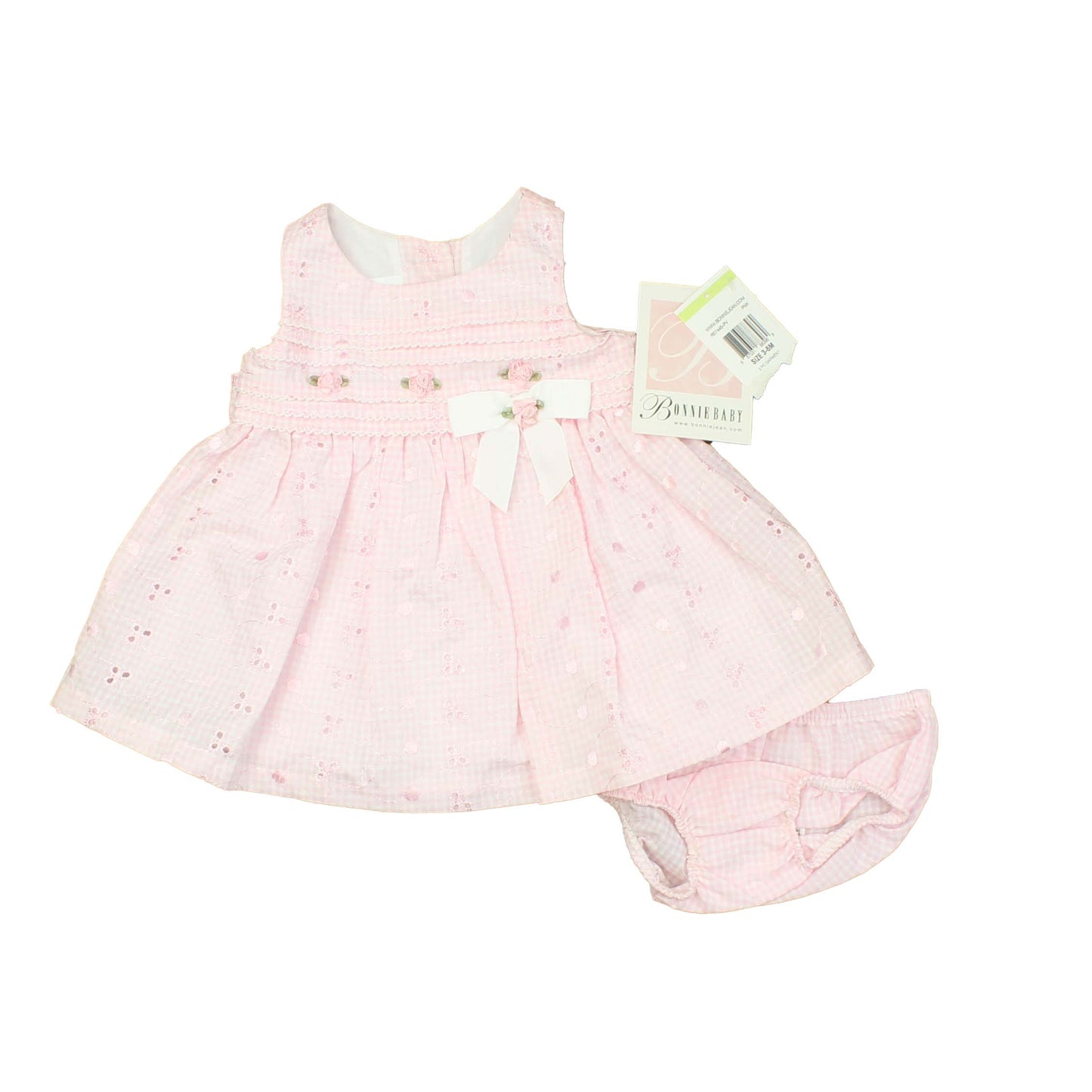 Bonnie Baby Girls Pink Dress Size: 3-6 Months Pink