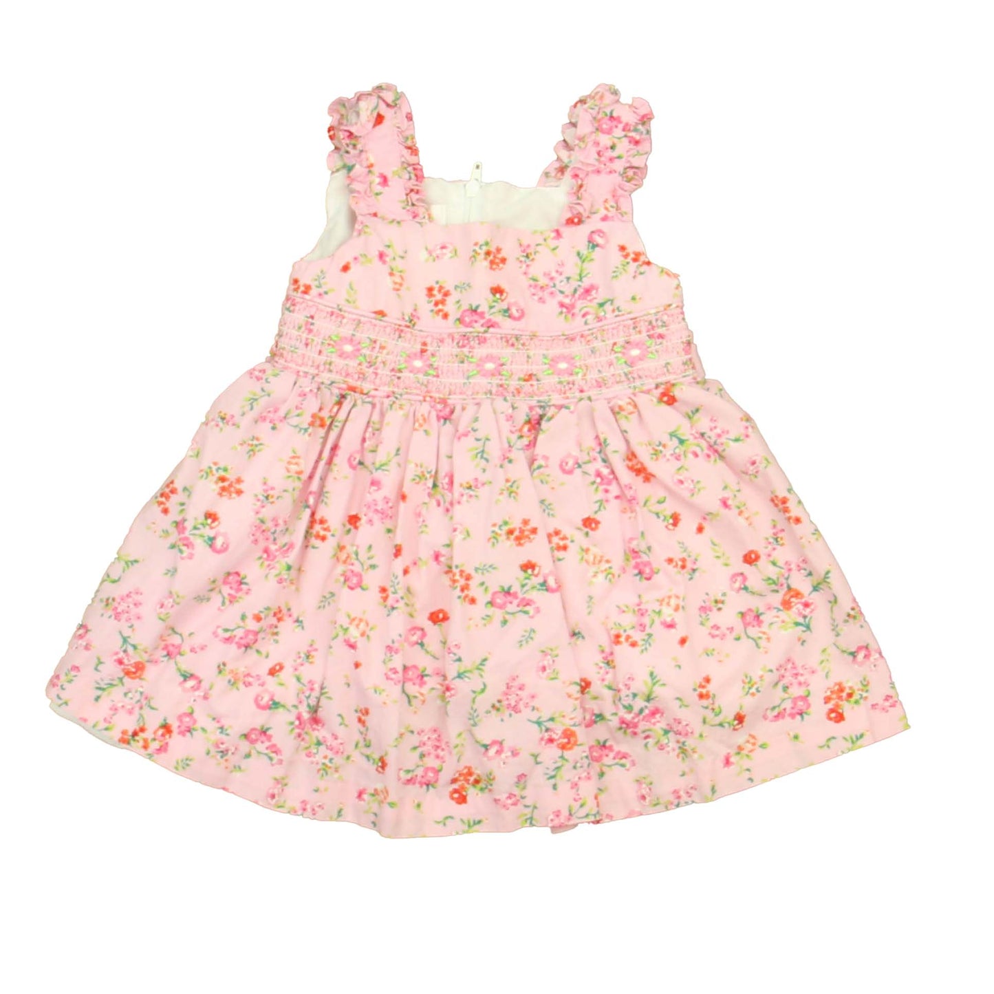 Bonnie Jean Girls Pink Floral Dress Size: 6-9 Months Pink Floral