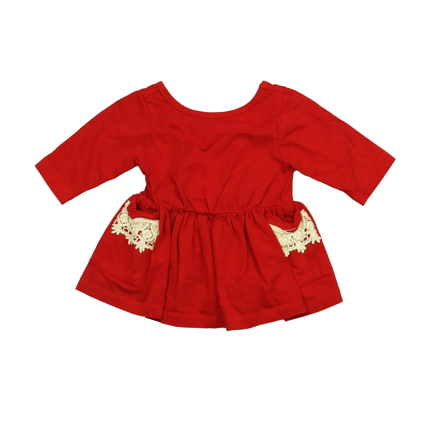 BugABoutique Girls Red Dress Size: 12 Months Red