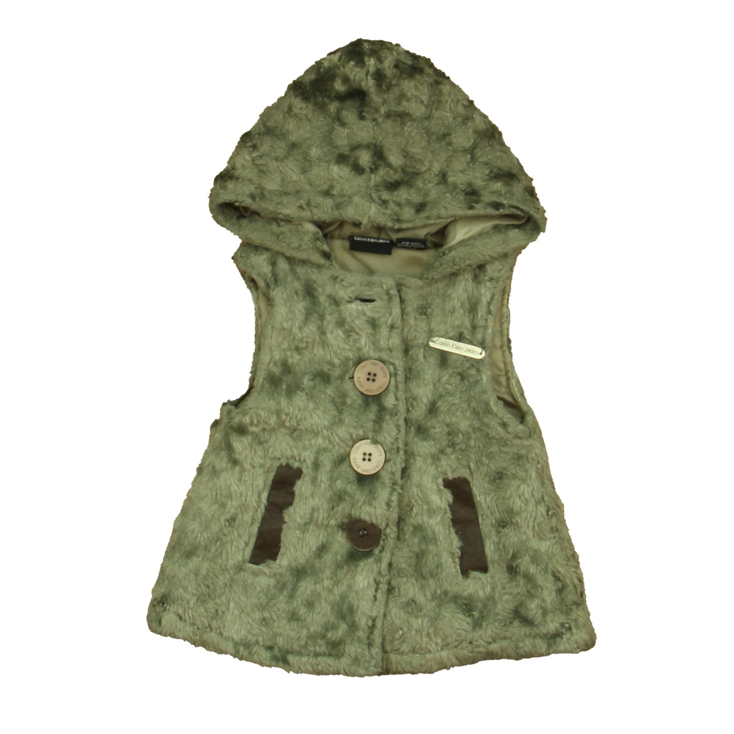 Calvin Klein Girls Olive | Brown Vest Size: 12 Months Olive | Brown