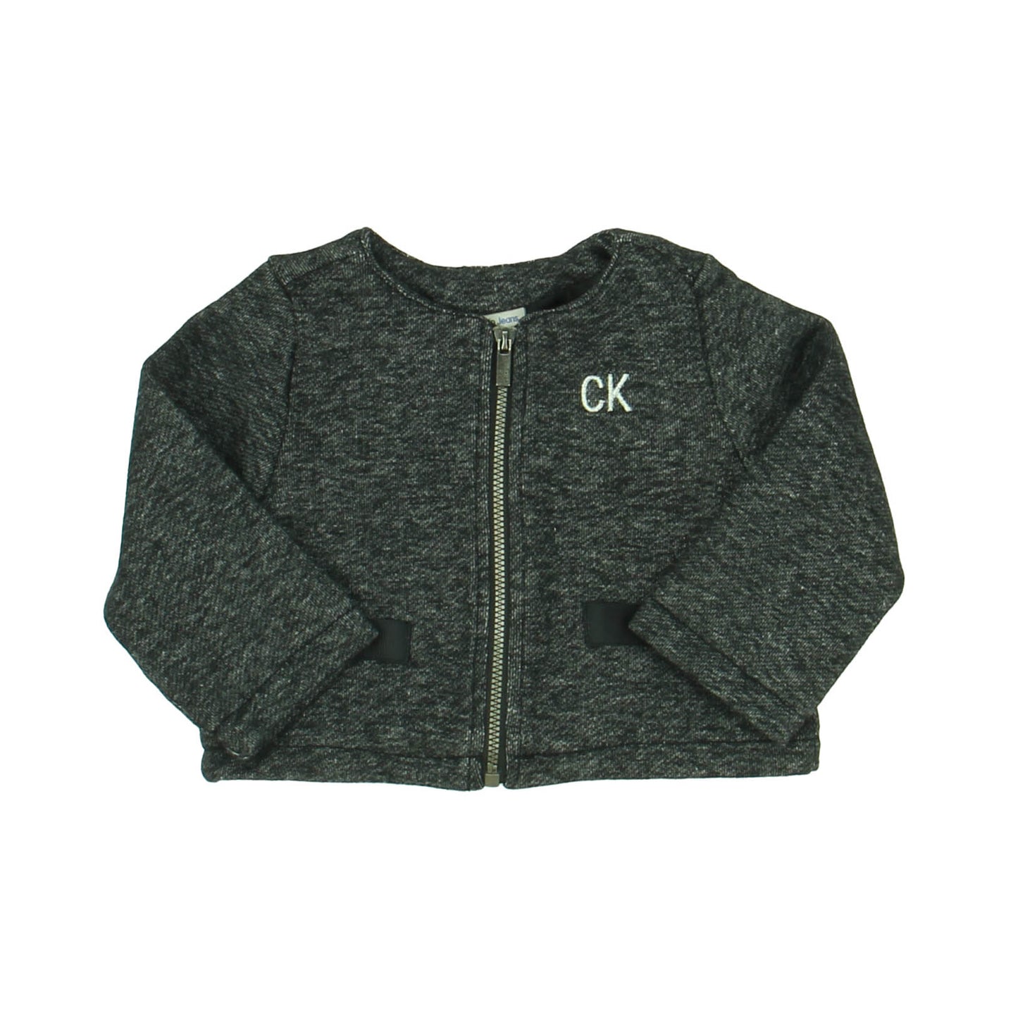 Calvin Klein Girls Gray Jacket Size: 6-9 Months Gray