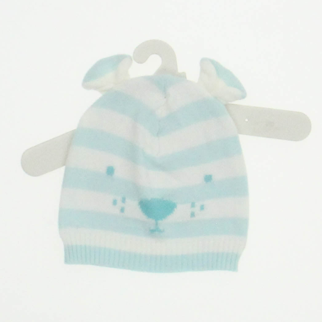 Cat & Jack Girls Blue | White Winter Hat Size: *0-12 Months Blue | White