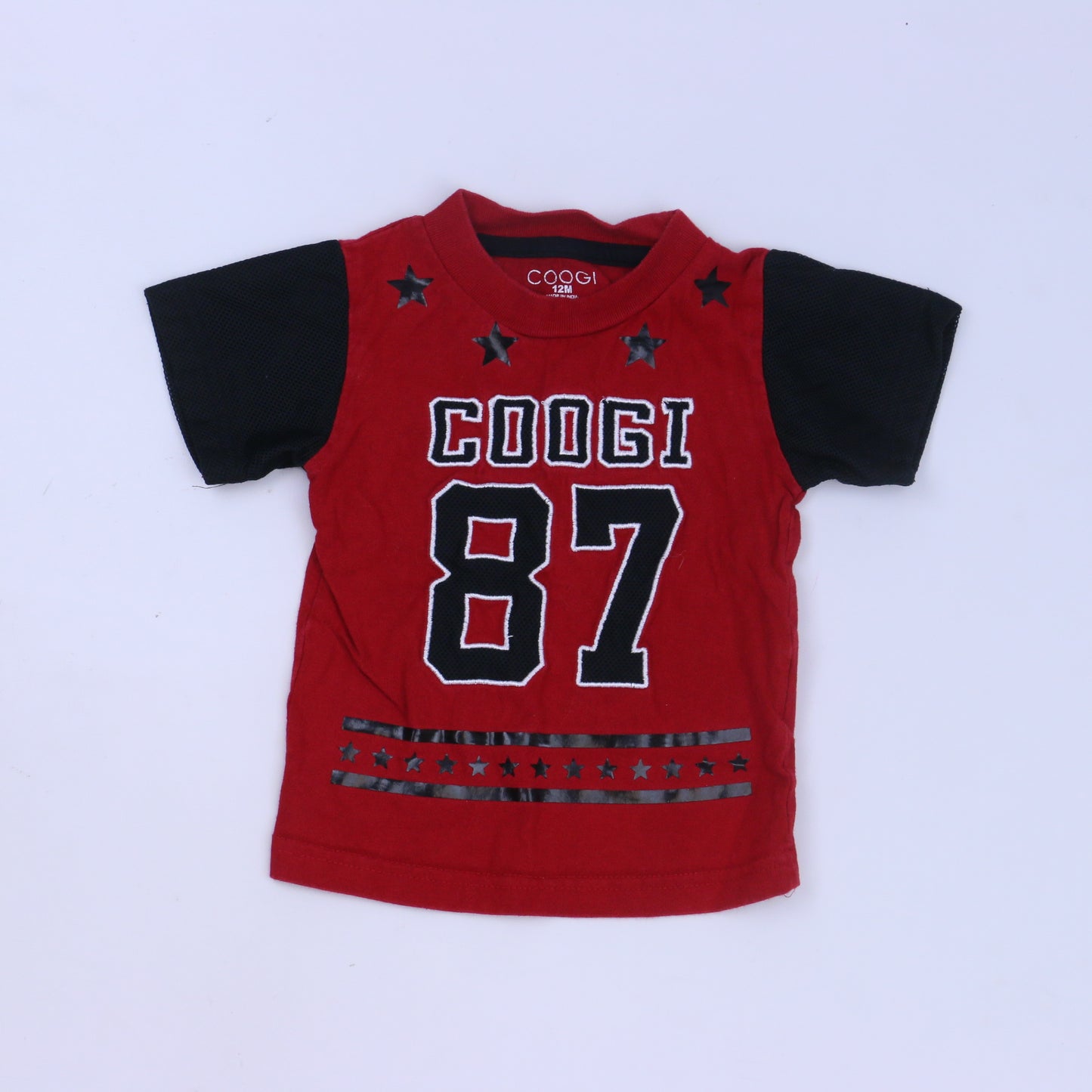 Coogi Girls Red | Black T-Shirt Size: 12 Months Red | Black