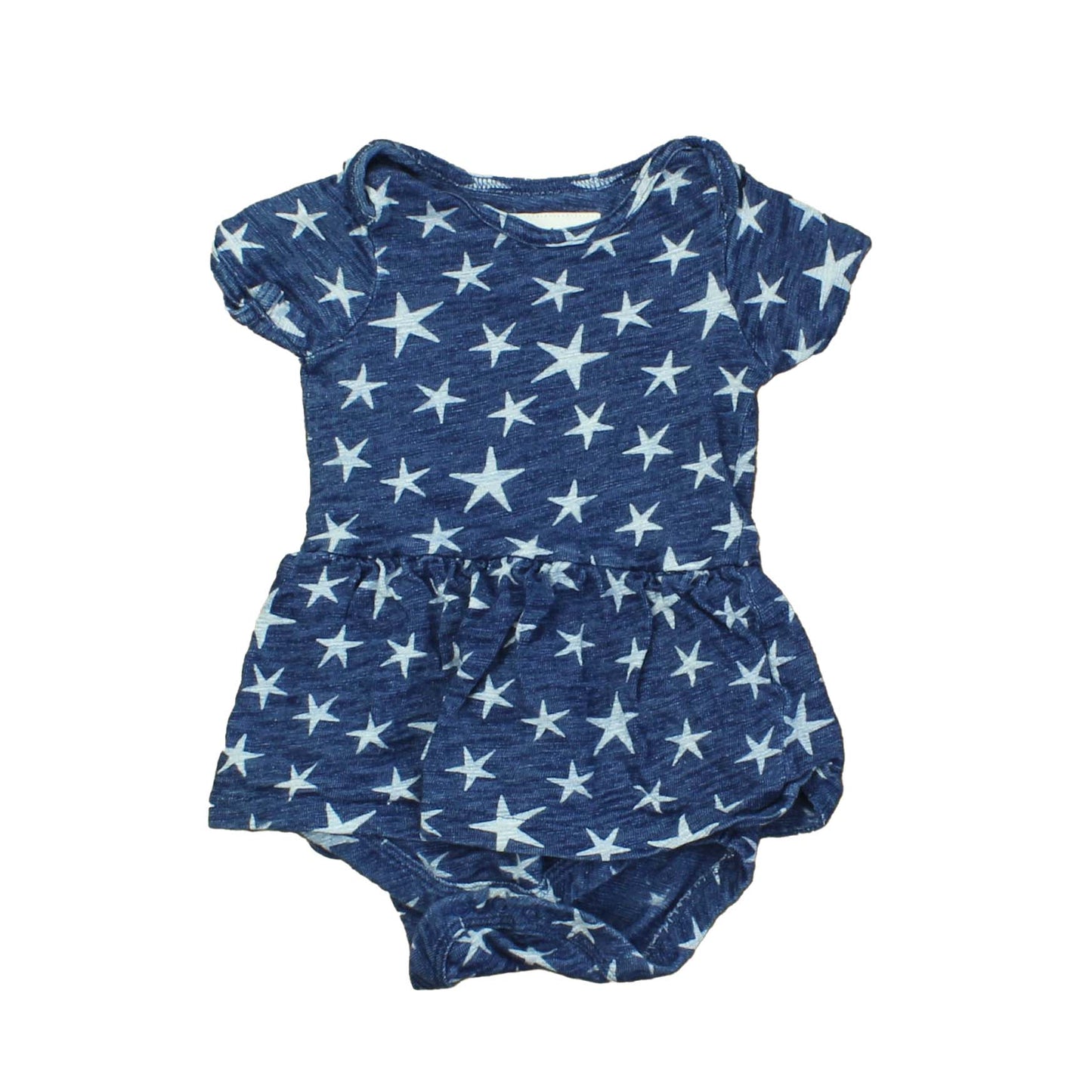 Crewcuts Girls Blue | Stars Romper Size: 3-6 Months Blue | Stars