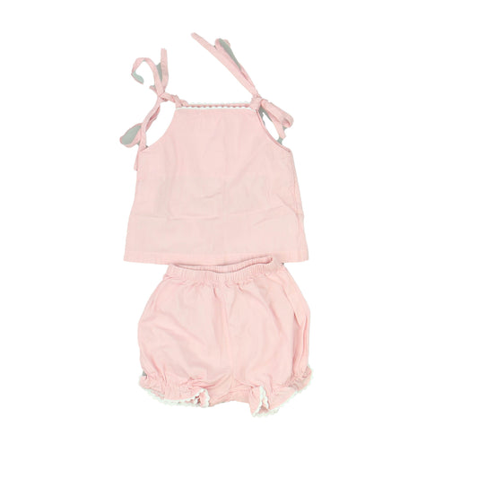 Cuclie Baby Girls Pink Apparel Sets Size: 3 Months Pink