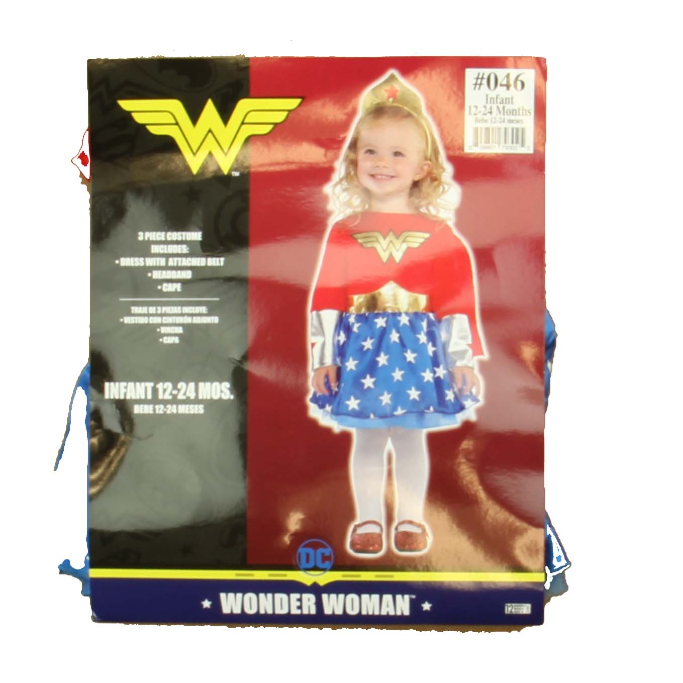 DC Comics Girls Wonder Woman Costume Size: 12-24 Months Wonder Woman