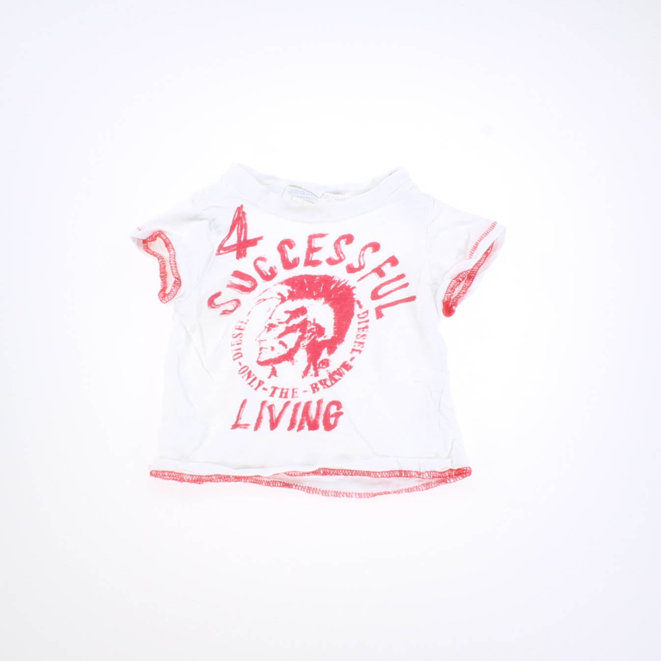 Diesel Boys White | Red Graphic T-Shirt Size: 18 Months White | Red Graphic
