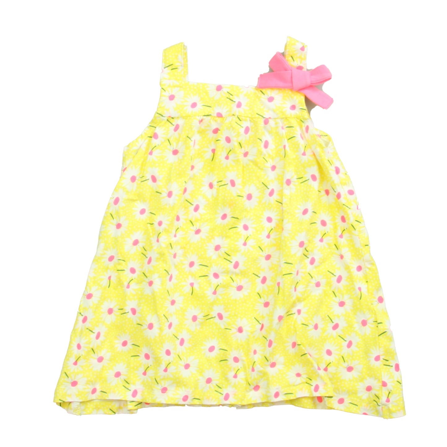 Du Pareil Girls Yellow | Pink Dress Size: 24 Months Yellow | Pink