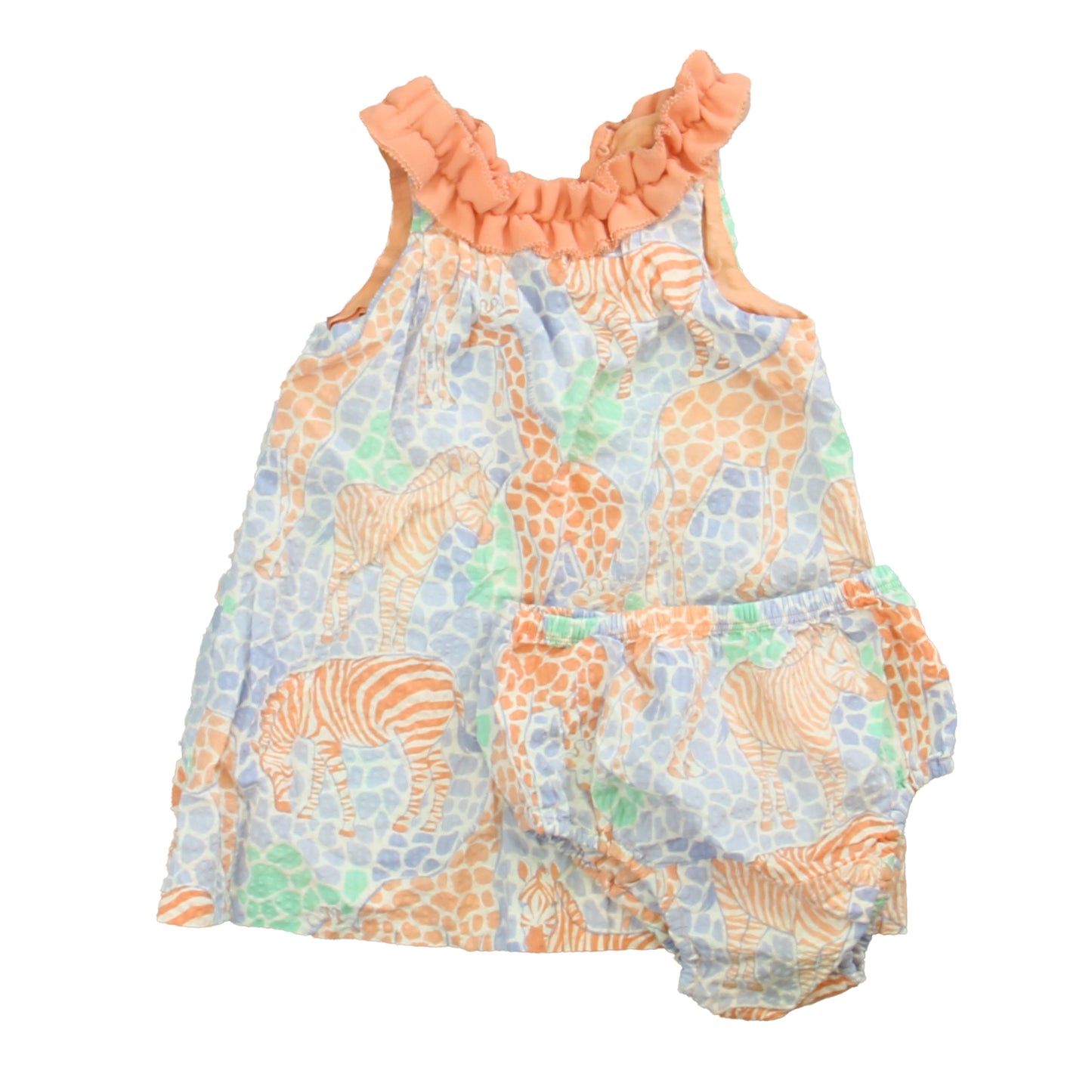 E. Land Girls Coral | Blue Dress Size: 18 Months Coral | Blue