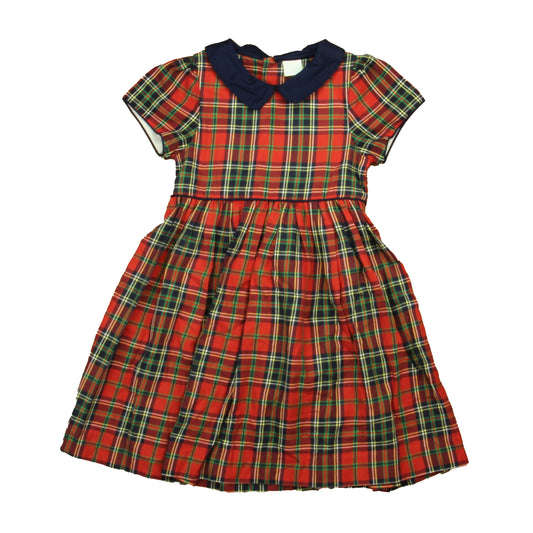 Edgehill Collection Girls Red Plaid Dress Size: 12 Months Red Plaid