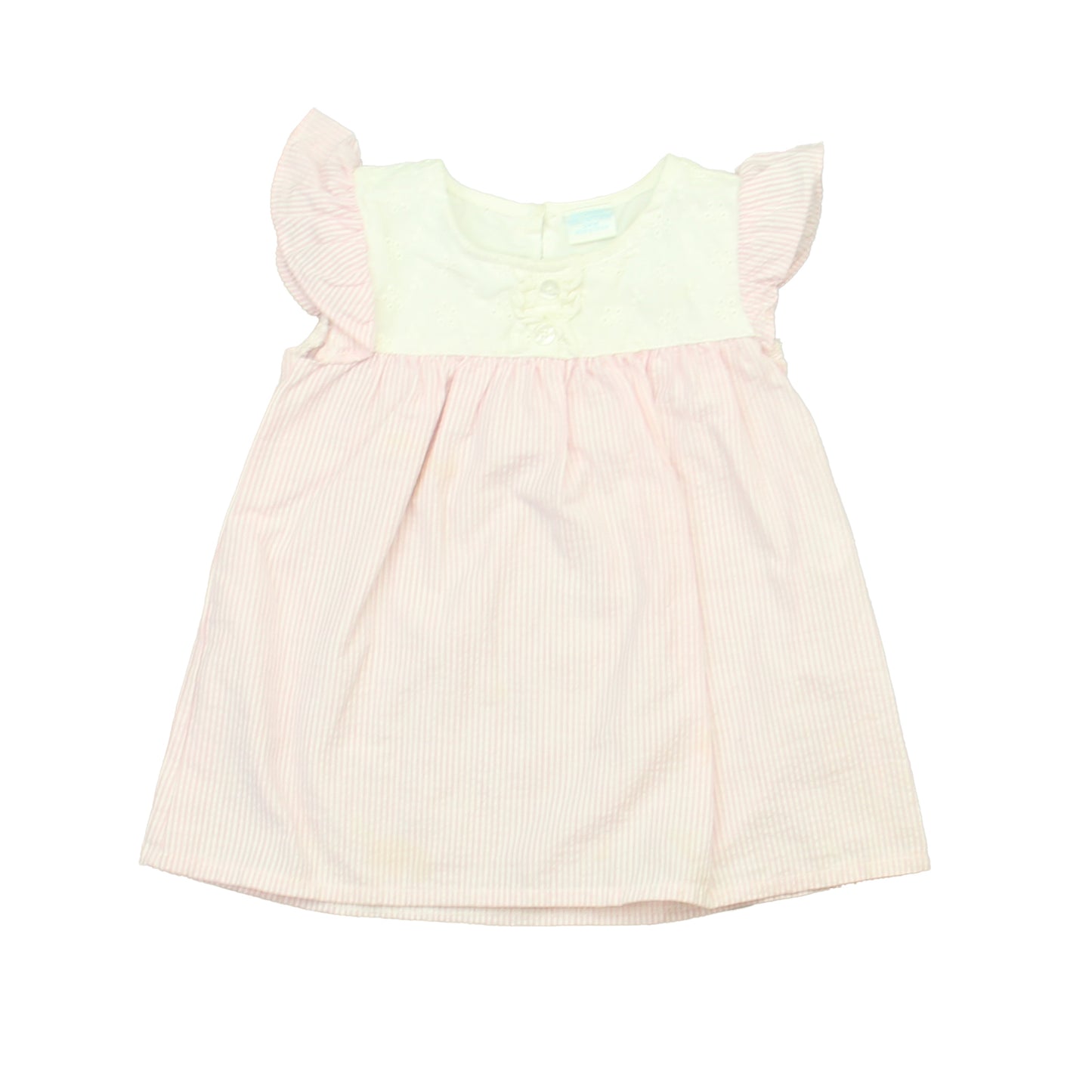 Edgehill Collection Girls Pink | White Dress Size: 24 Months Pink | White