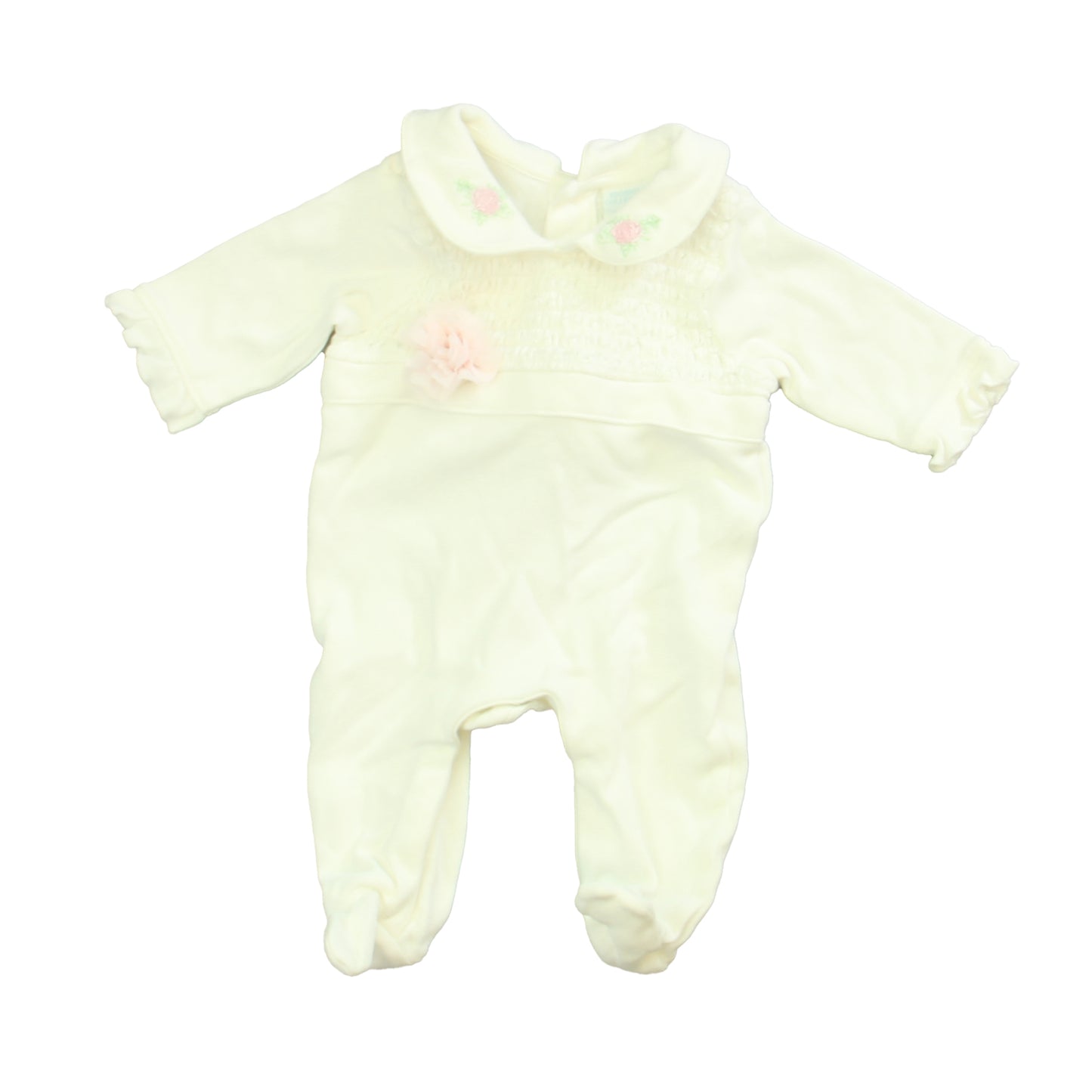 Edgehill Collection Girls White Long Sleeve Outfit Size: Newborn White