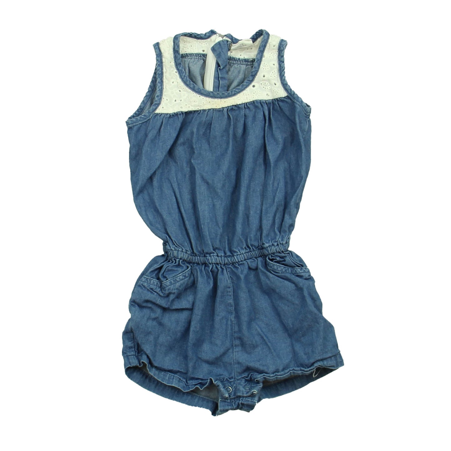 Egg Girls Blue | White Romper Size: 12 Months Blue | White
