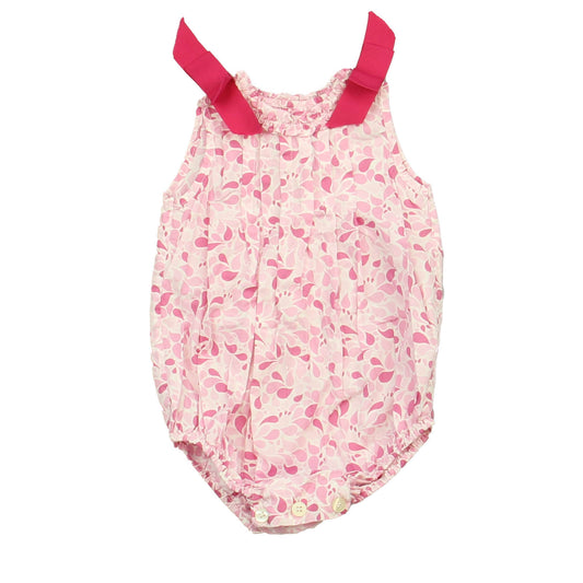 Elephantito Girls Pink Romper Size: 12 Months Pink
