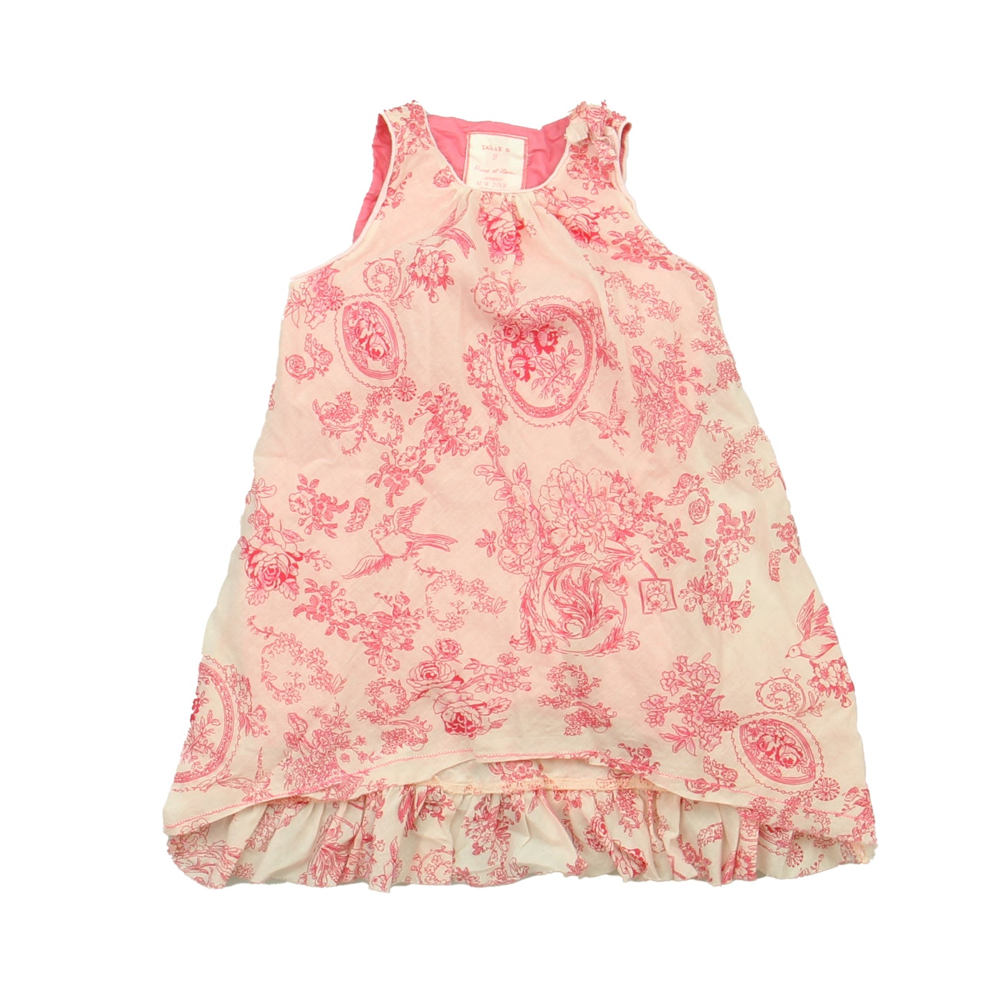 Eliane Et Lena Girls Pink | Floral Dress Size: 18 Months Pink | Floral