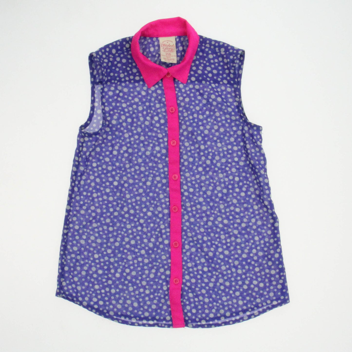 Faded Glory Girls Purple | Pink Blouse Size: 6 Years Purple | Pink