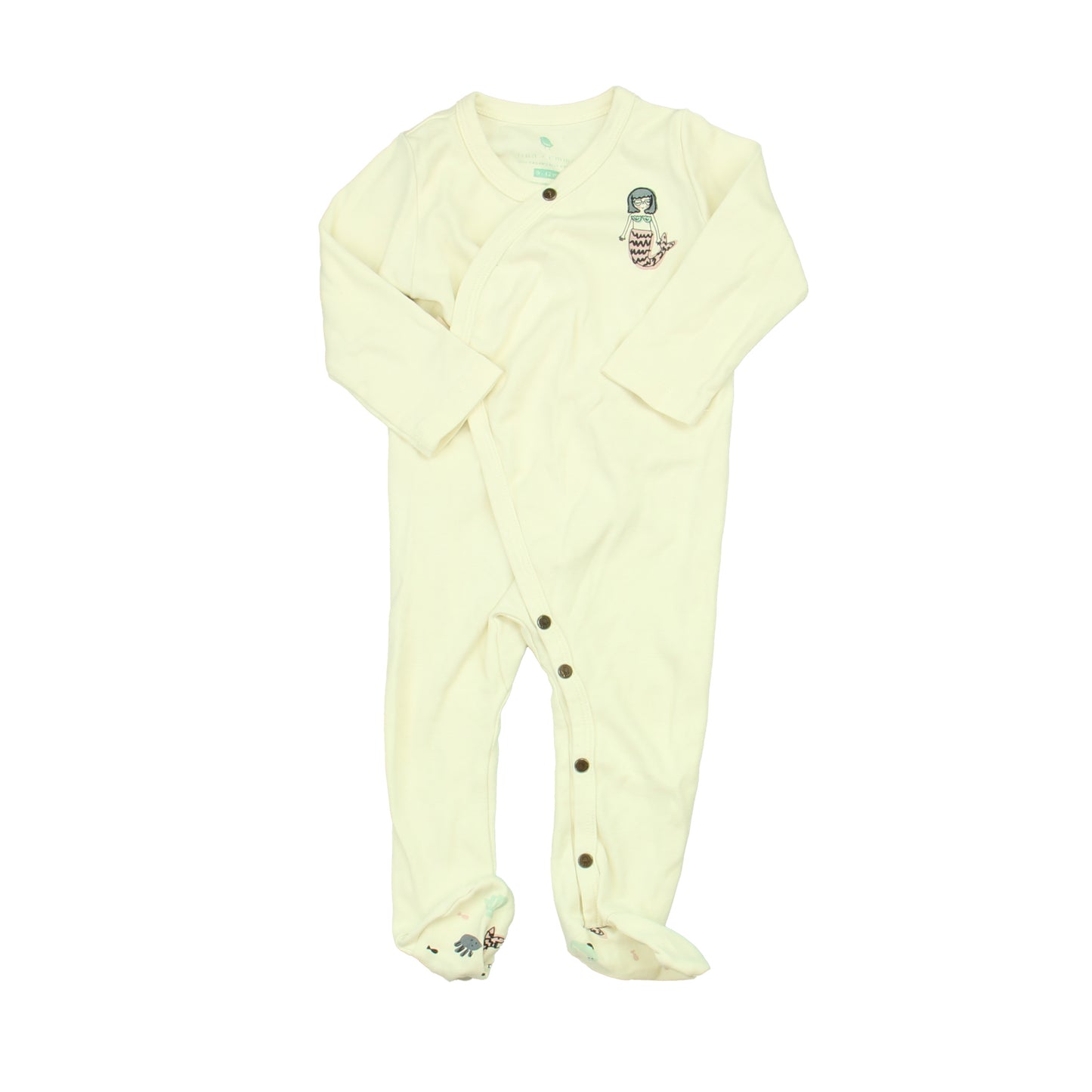 Finn & Emma Girls Ivory Mermaid Long Sleeve Outfit Size: 9-12 Months Ivory Mermaid