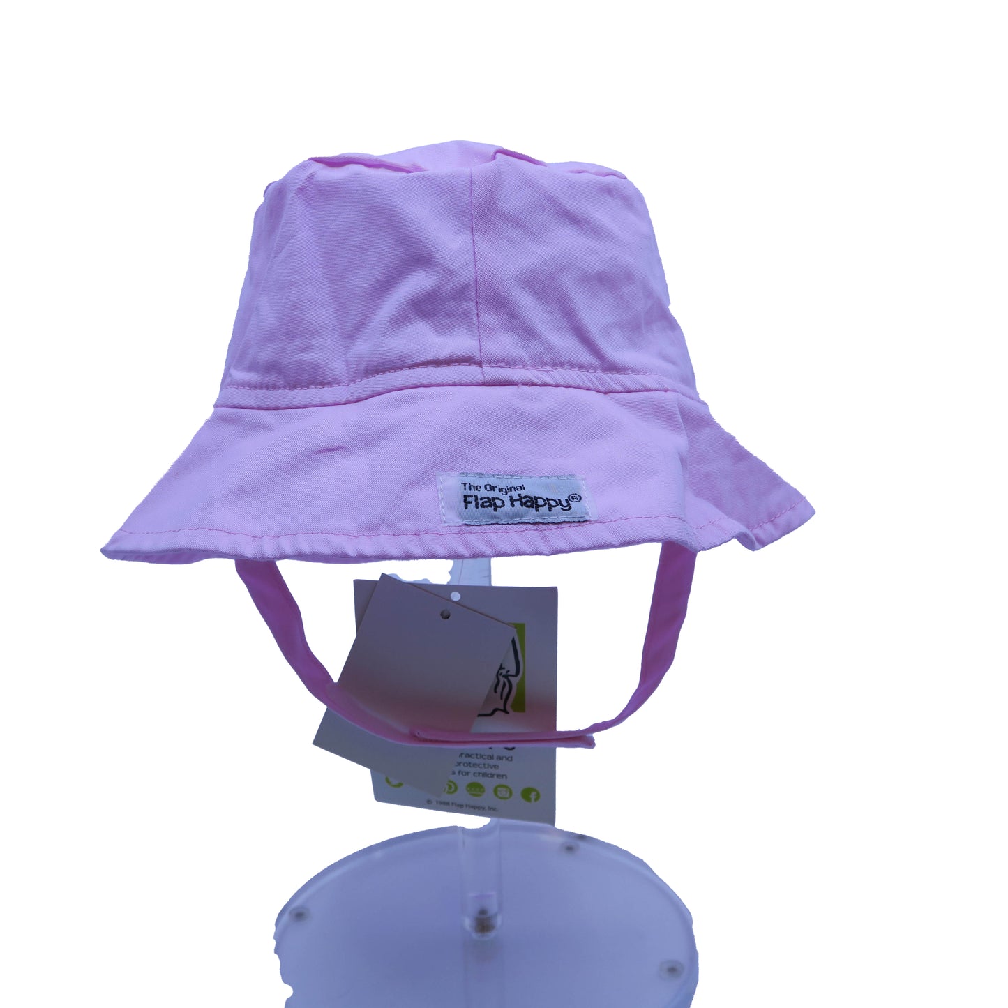 Flap Happy Girls Pink Sun Hat Size: 6-12 Months (M) Pink