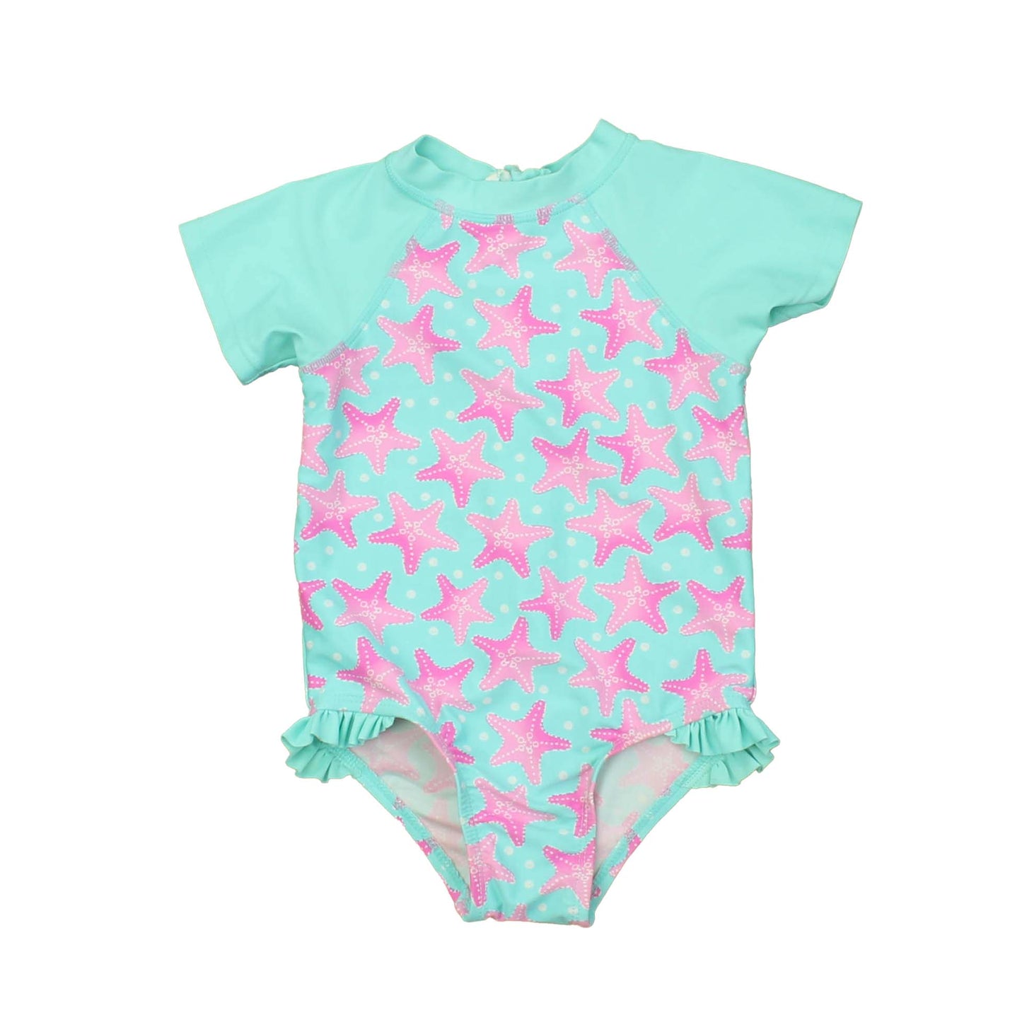 Floatimini Girls Blue | Starfish 1-piece Swimsuit Size: 24 Months Blue | Starfish