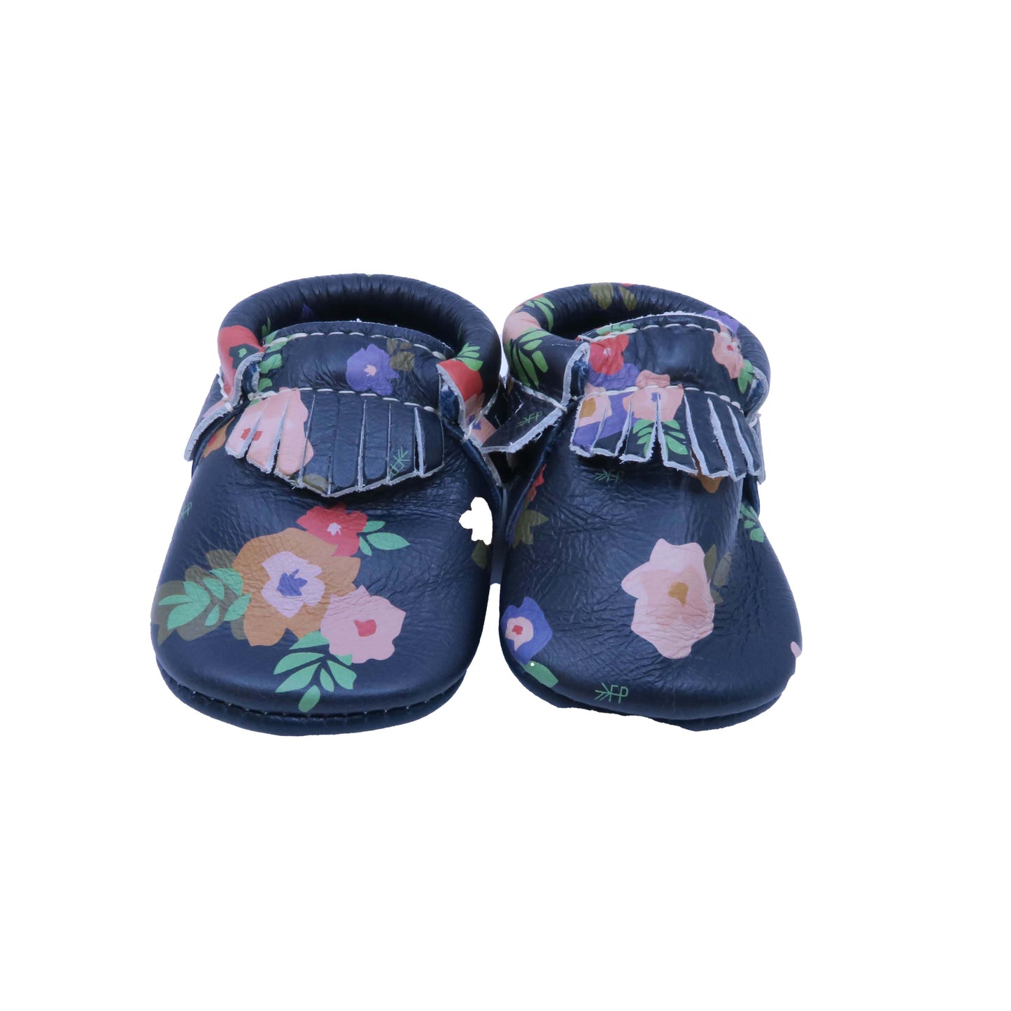 Freshly Picked Girls Blue | Floral Booties Size: 1-2 Infant Blue | Floral